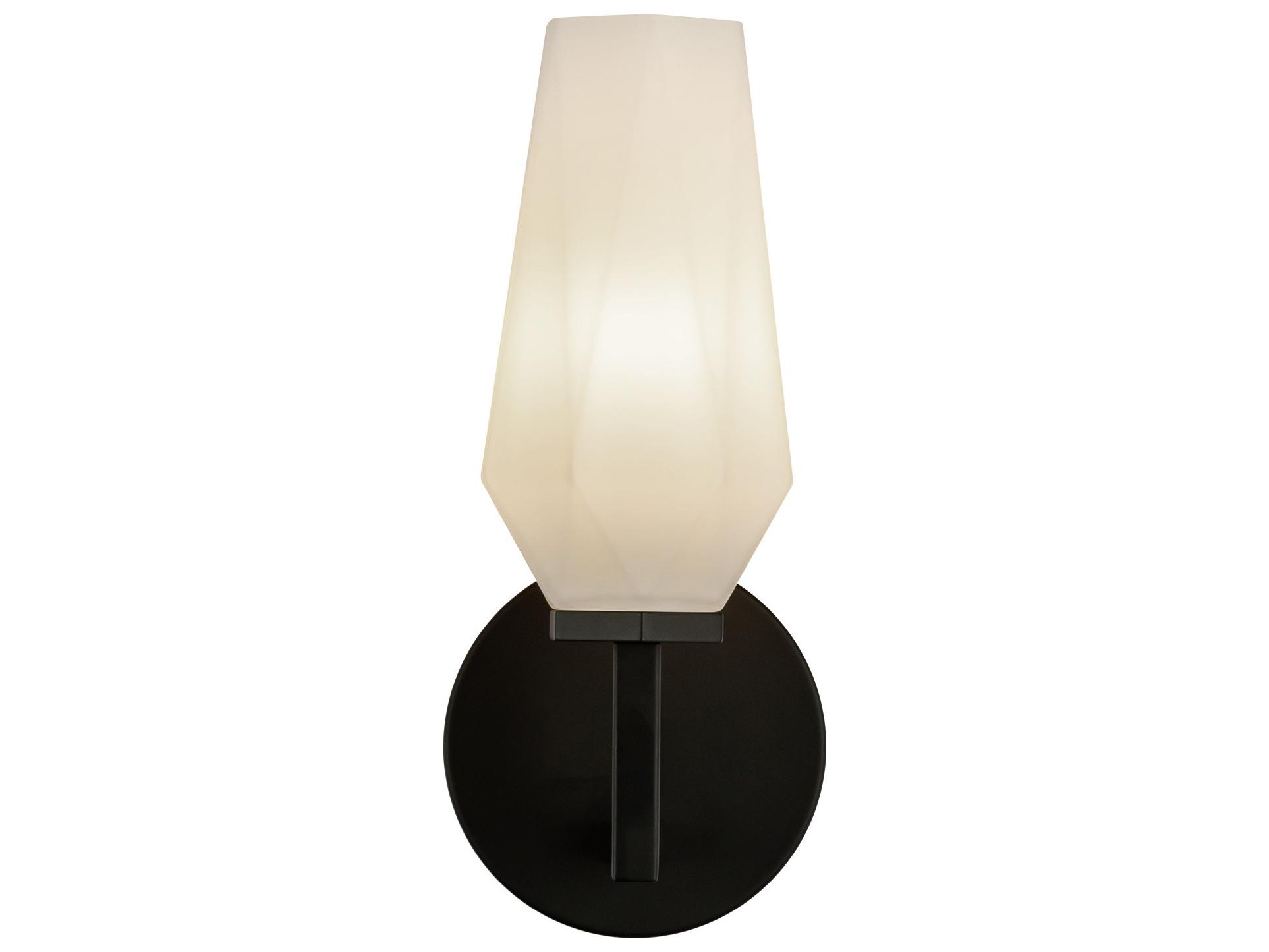 Alora Mood Krysta 1-Light Matte Black Wall Sconce