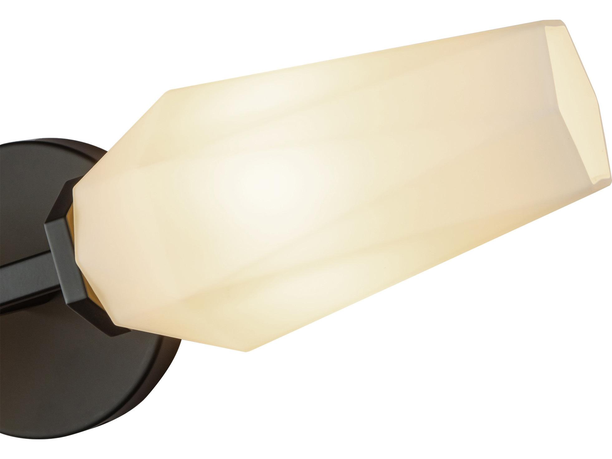 Alora Mood Krysta 2-Light Matte Black Wall Sconce