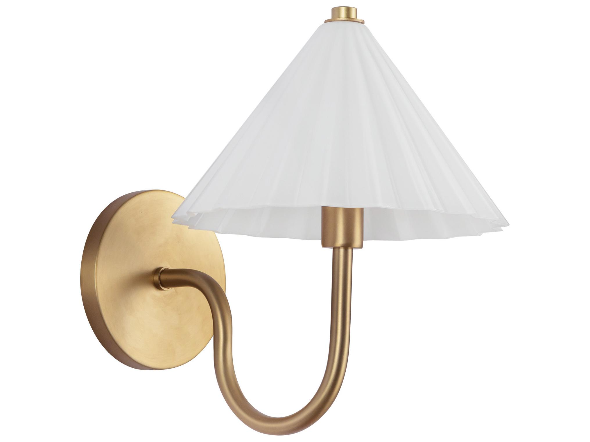 Alora Mood Serena 1-Light Aged Gold Wall Sconce