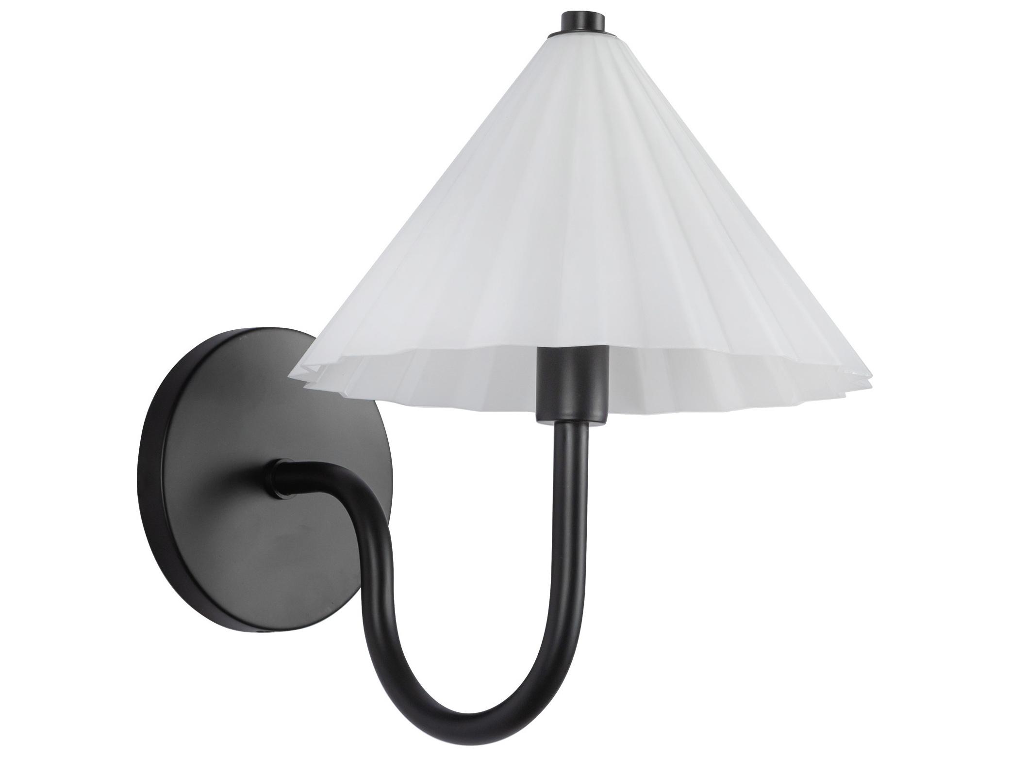 Alora Mood Serena 1-Light Matte Black Wall Sconce
