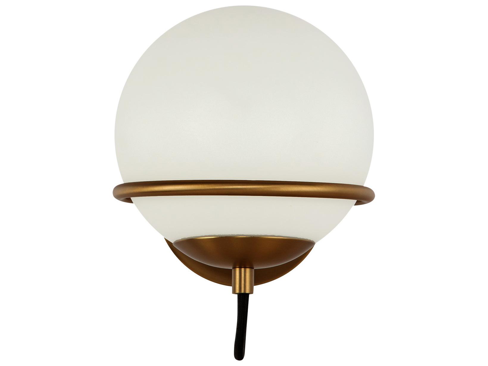 Alora Mood Alba 1-Light Aged Gold Wall Sconce