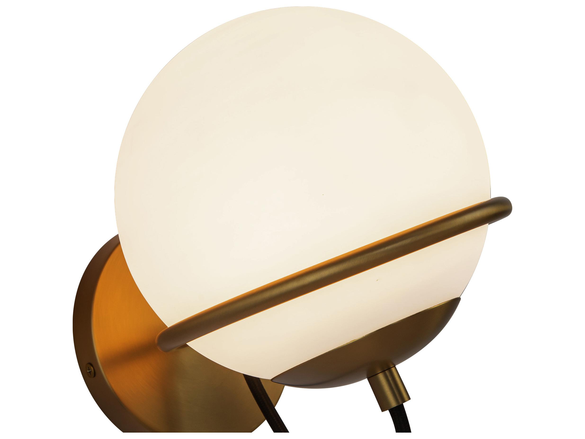 Alora Mood Alba 1-Light Aged Gold Wall Sconce