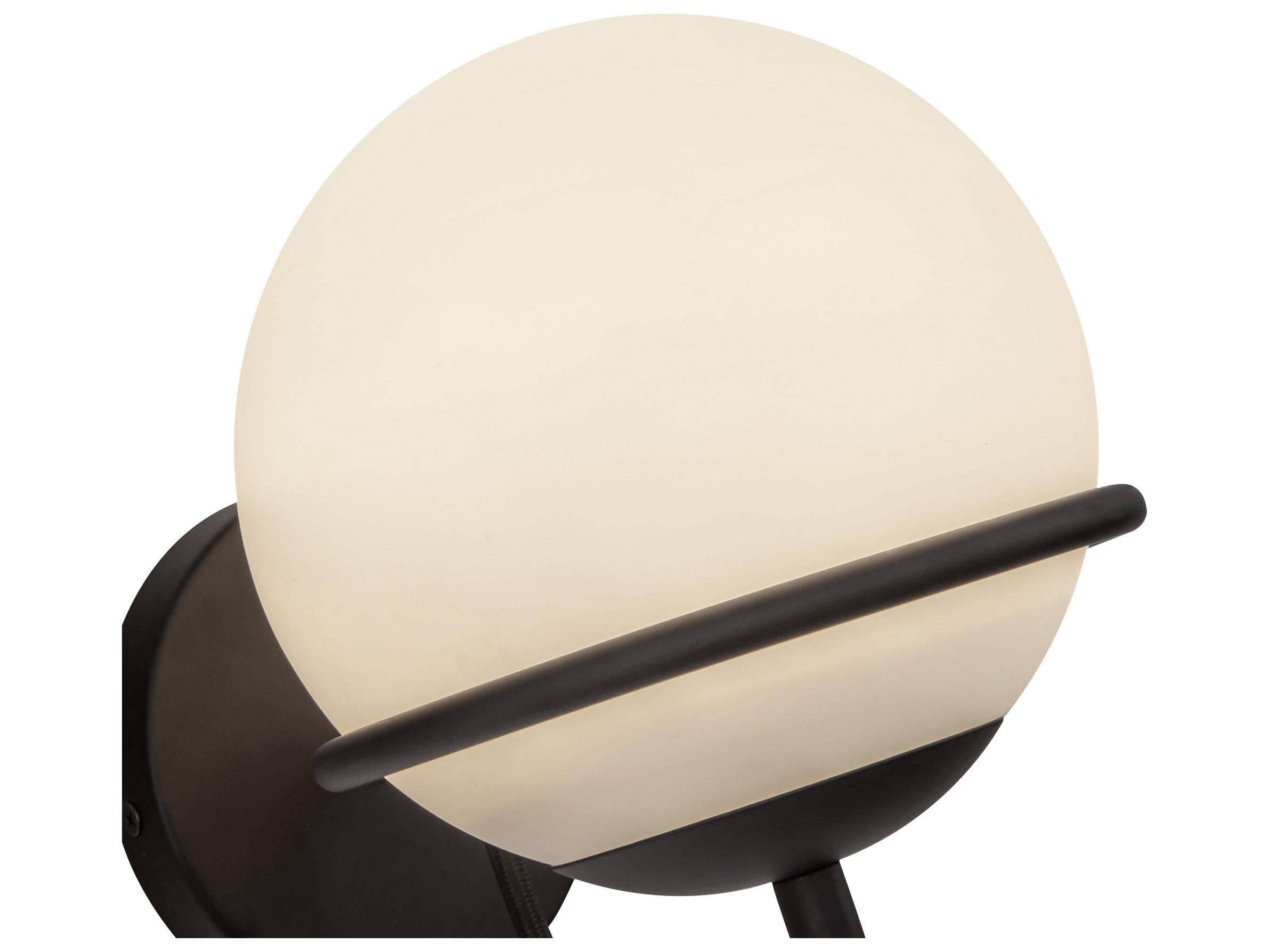 Alora Mood Alba 1-Light Matte Black Wall Sconce