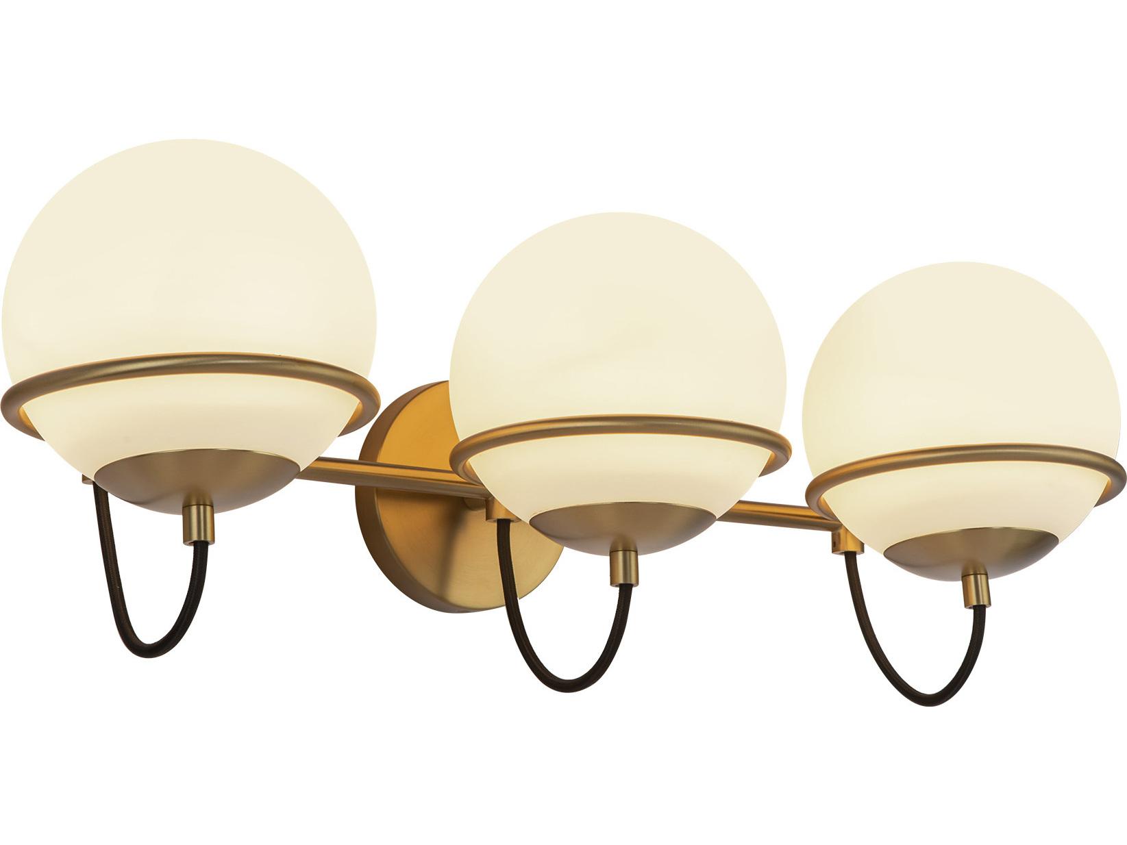 Alora Mood Alba 3-Light Aged Gold Vanity Light