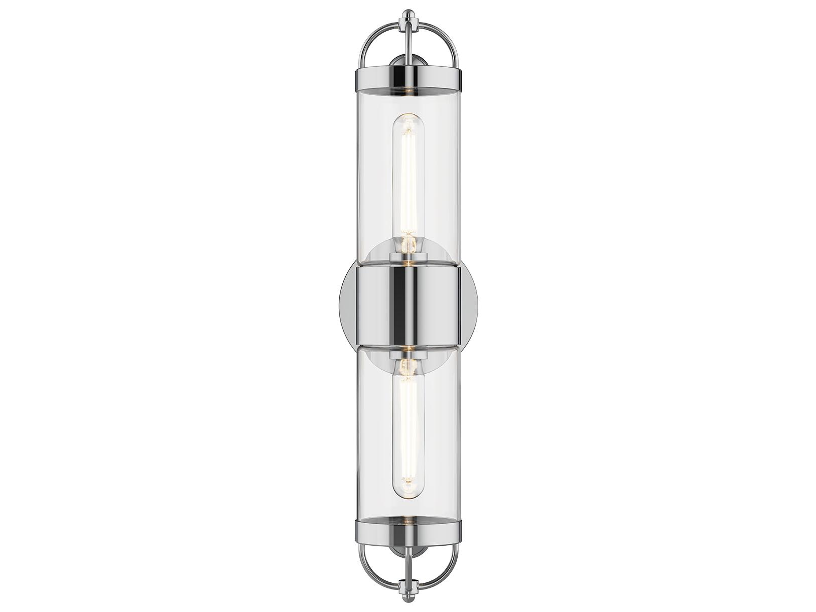 Alora Mood Lancaster 2-Light Chrome Wall Sconce