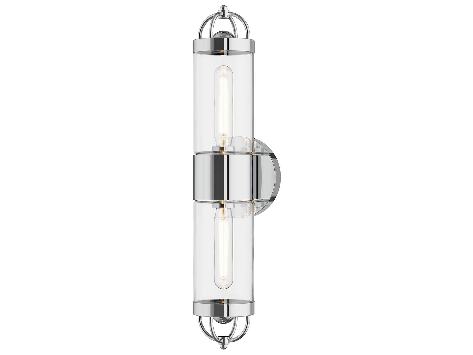 Alora Mood Lancaster 2-Light Chrome Wall Sconce