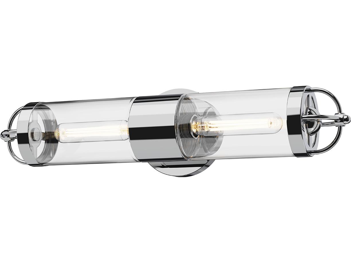 Alora Mood Lancaster 2-Light Chrome Wall Sconce