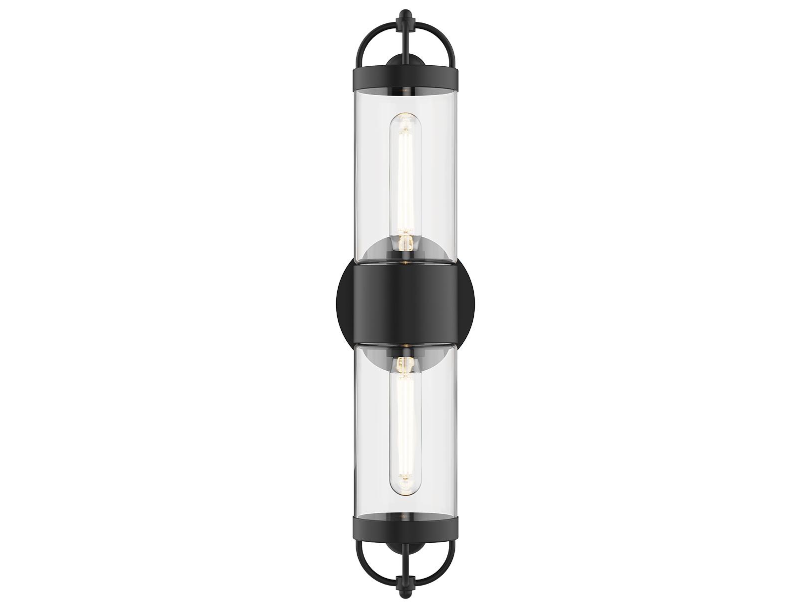 Alora Mood Lancaster 2-Light Matte Black Wall Sconce