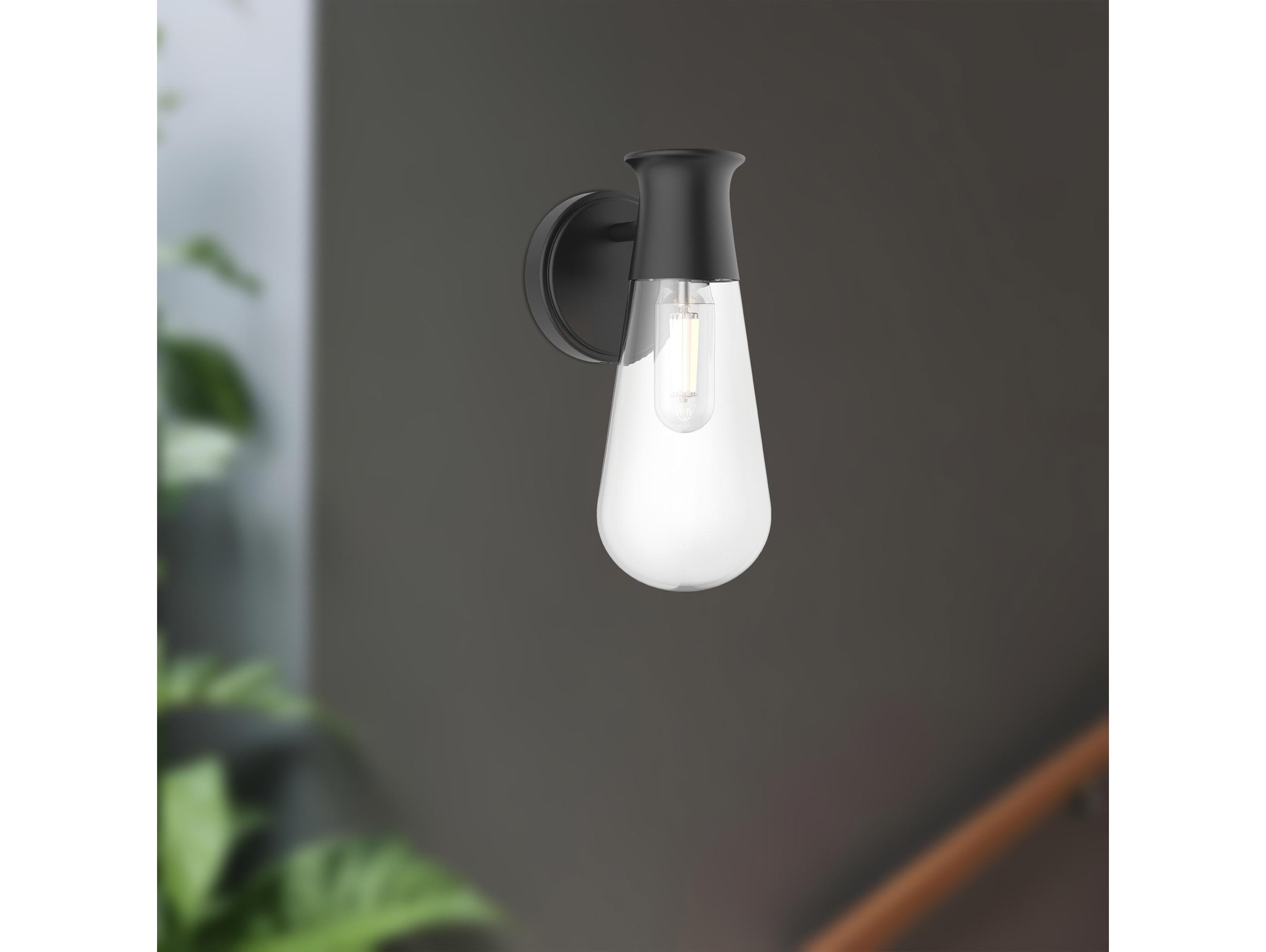 Alora Mood Marcel 1-Light Matte Black Wall Sconce