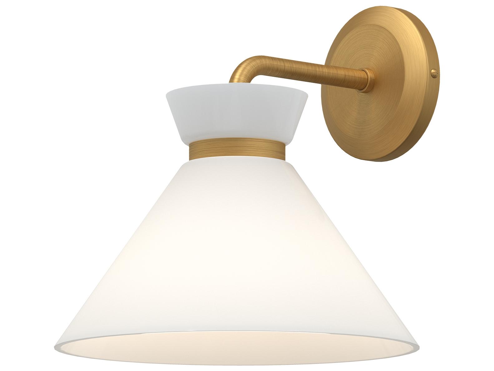 Alora Mood Halston 1-Light Brushed Gold Wall Sconce