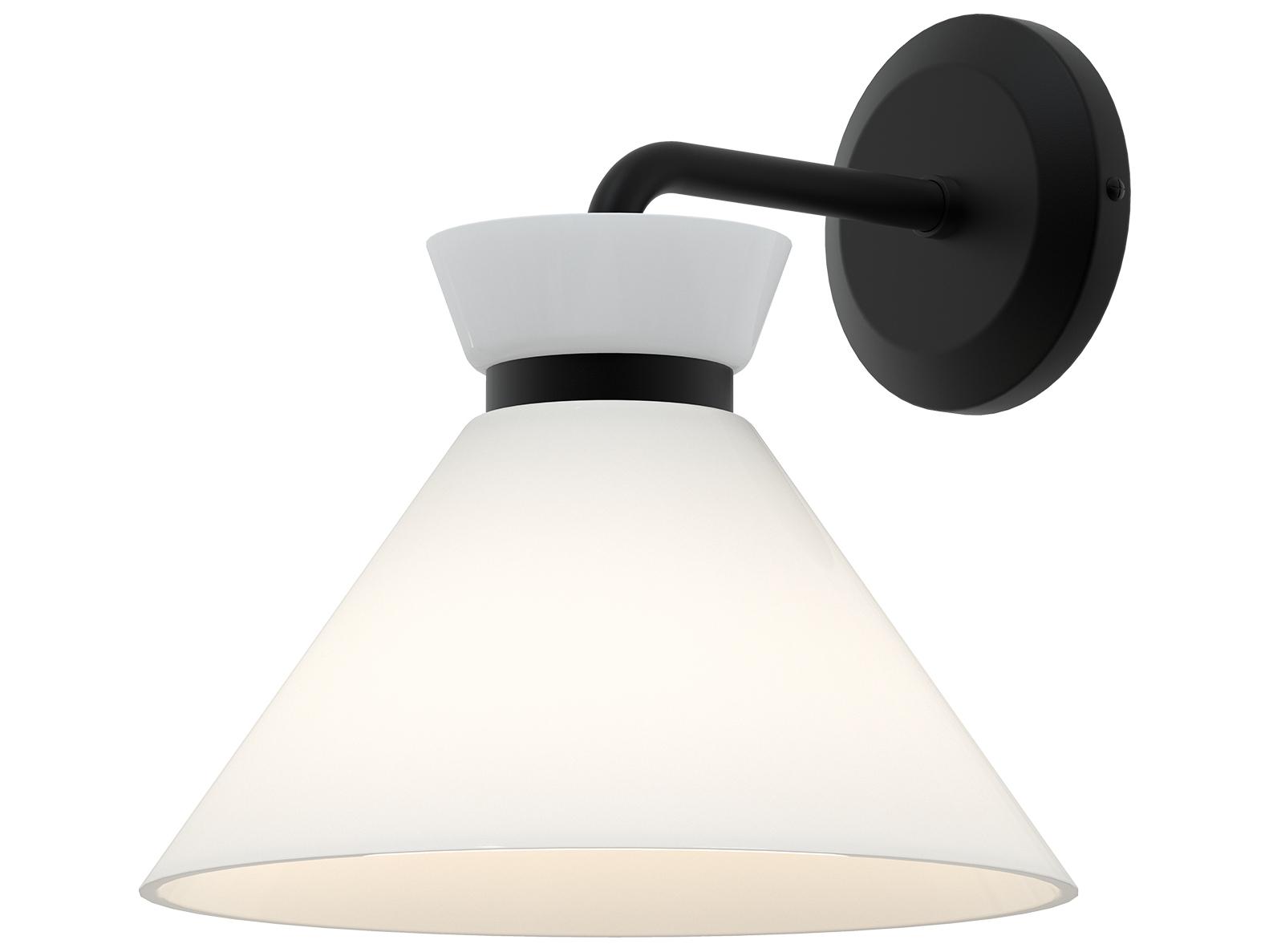Alora Mood Halston 1-Light Matte Black Wall Sconce