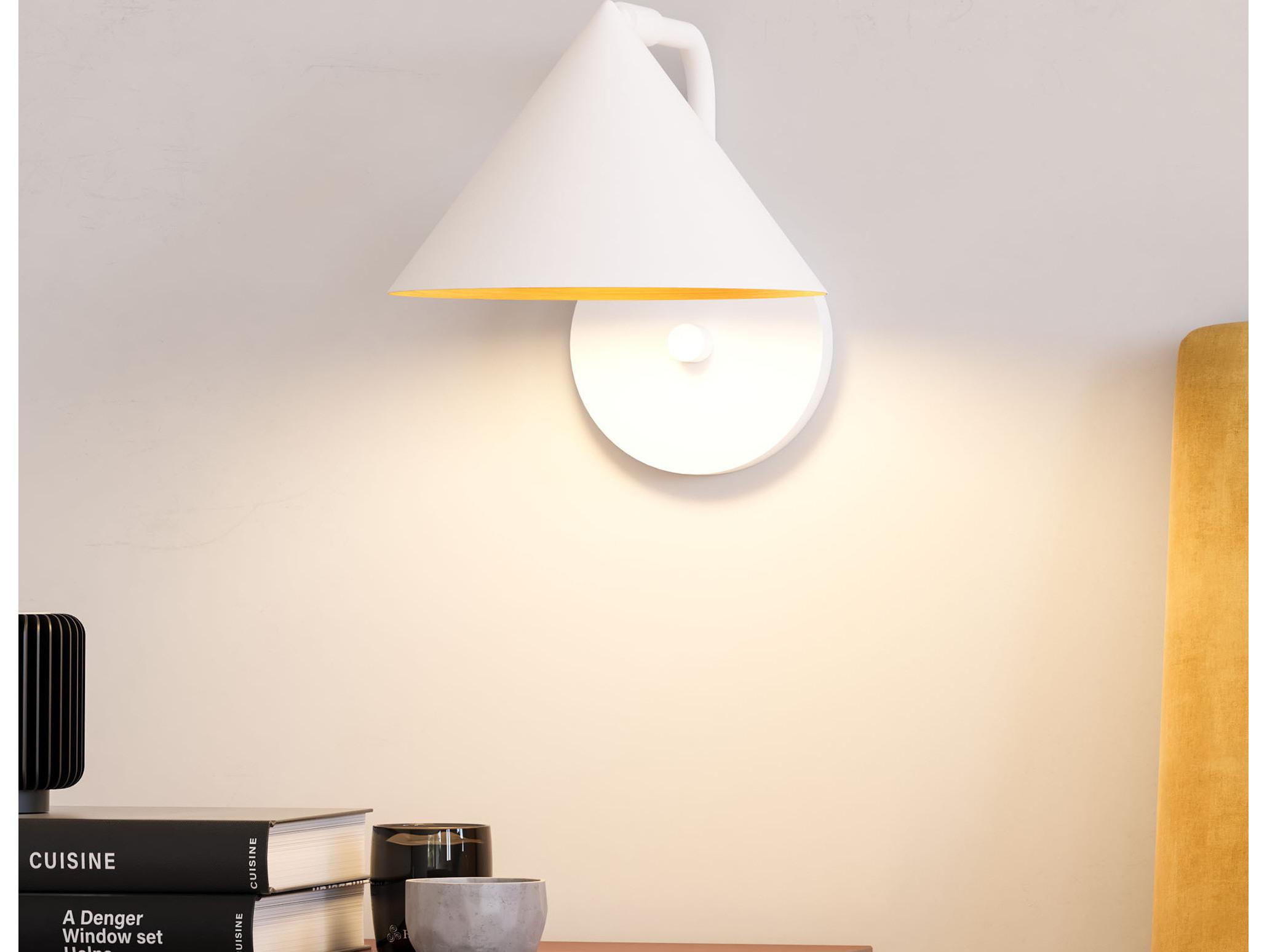 Alora Mood Remy 1-Light White Wall Sconce