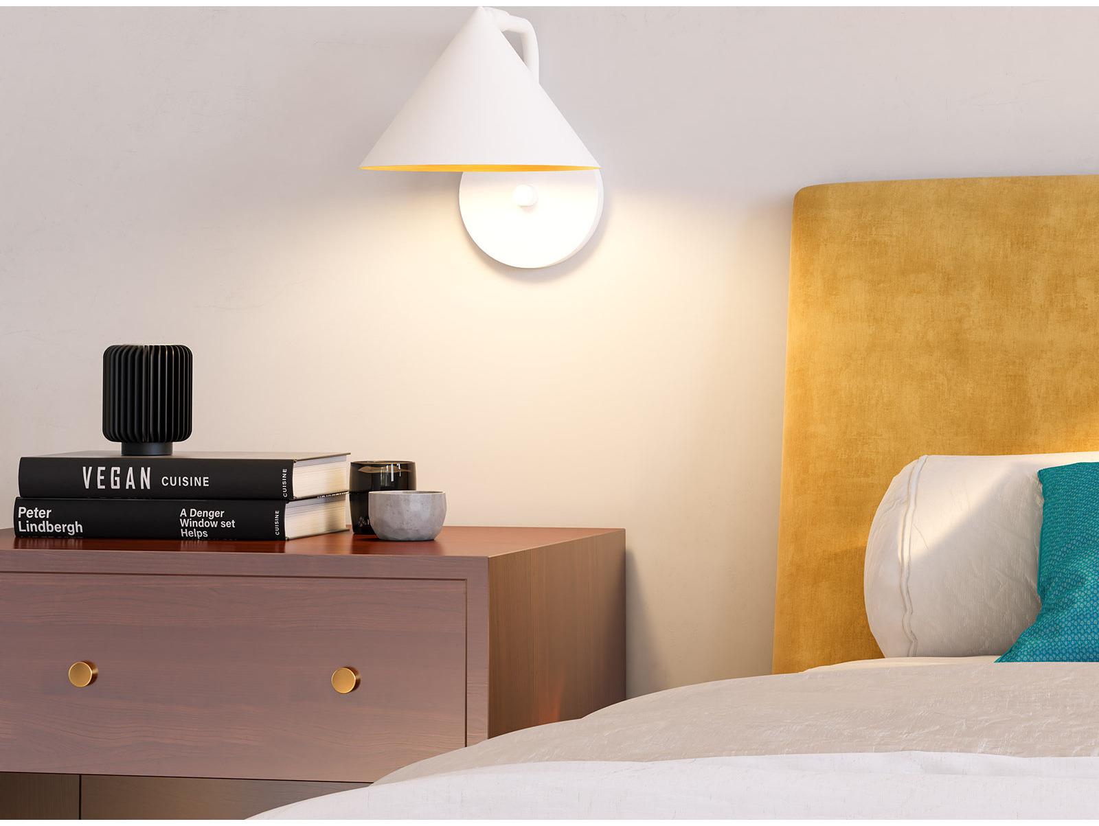 Alora Mood Remy 1-Light White Wall Sconce