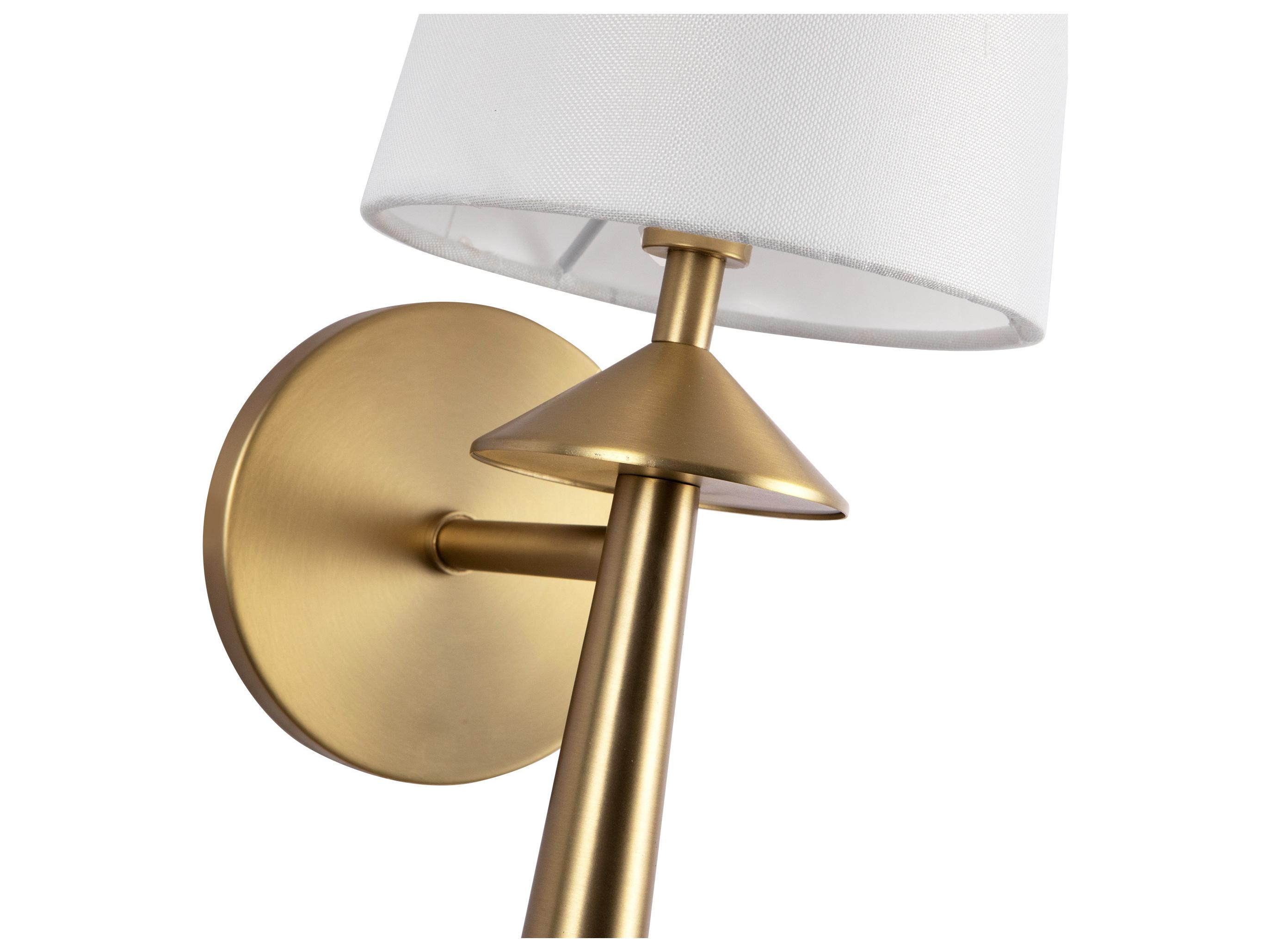 Alora Mood Bridgette 1-Light Brushed Gold Wall Sconce