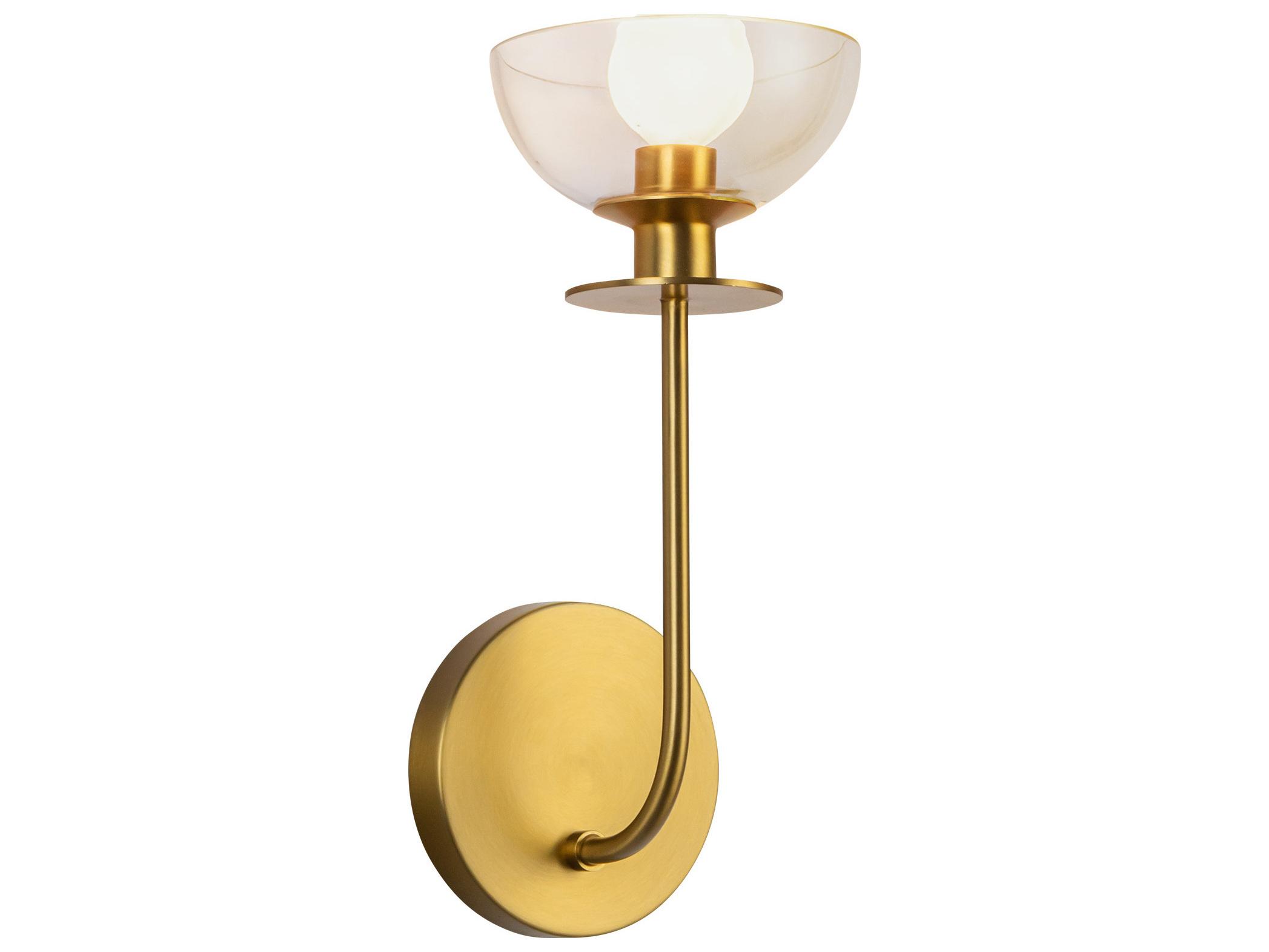 Alora Mood Sylvia 1-Light Brushed Gold Wall Sconce