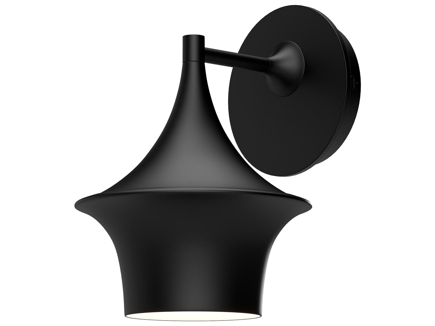 Alora Mood Emiko 1-Light Matte Black Wall Sconce