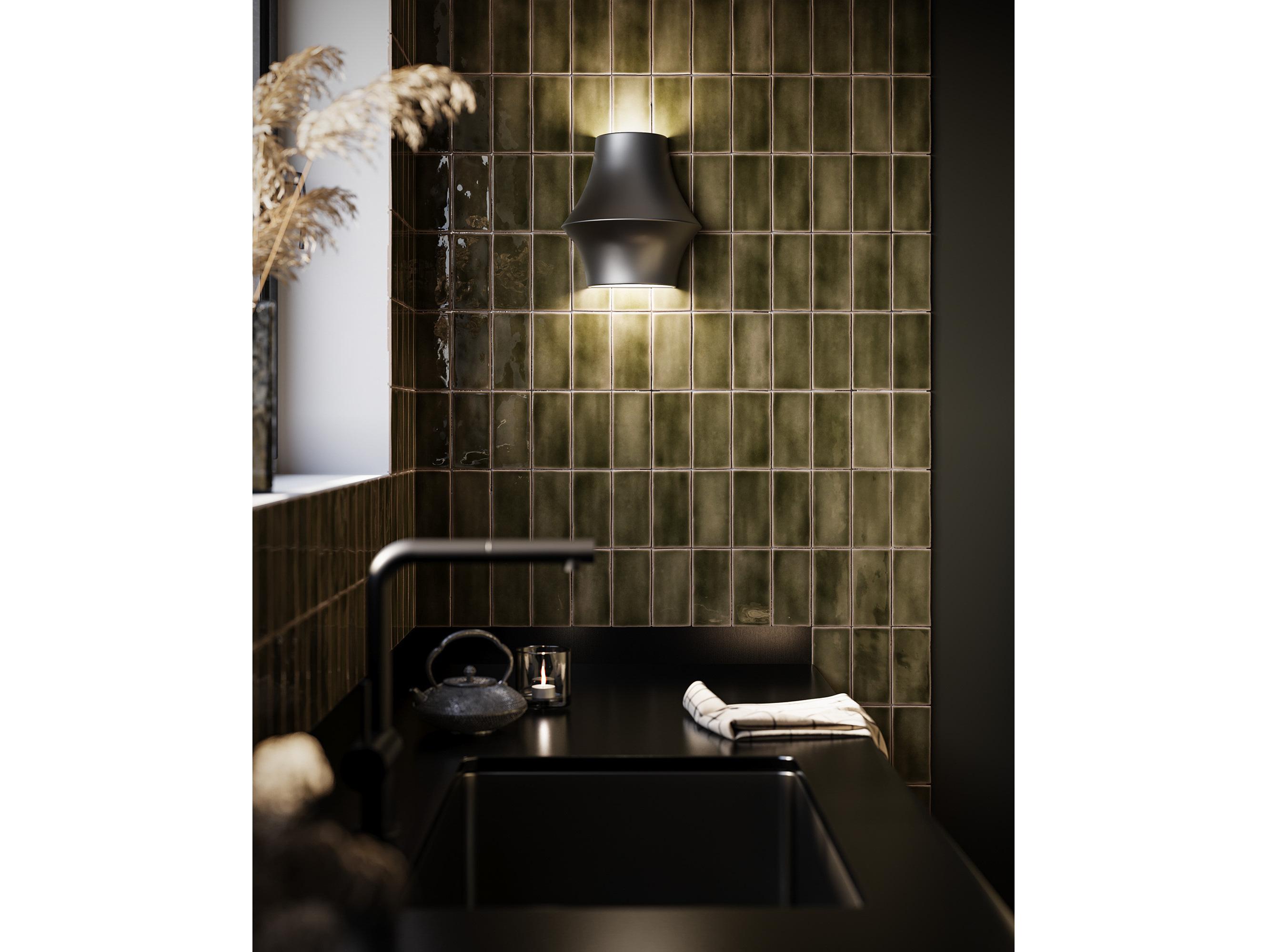 Alora Mood Emiko 1-Light Matte Black Wall Sconce