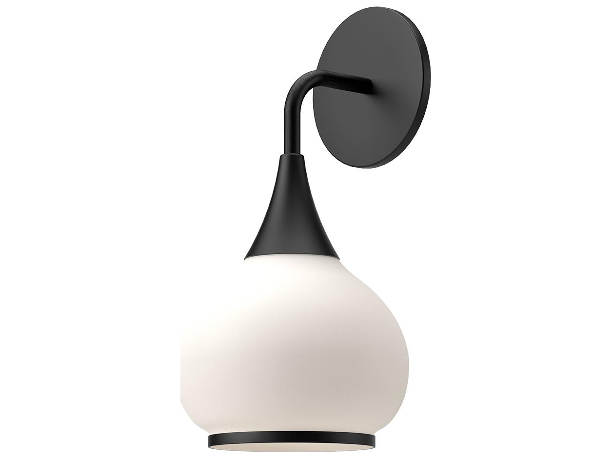 Alora Mood Hazel 1-Light Matte Black Wall Sconce