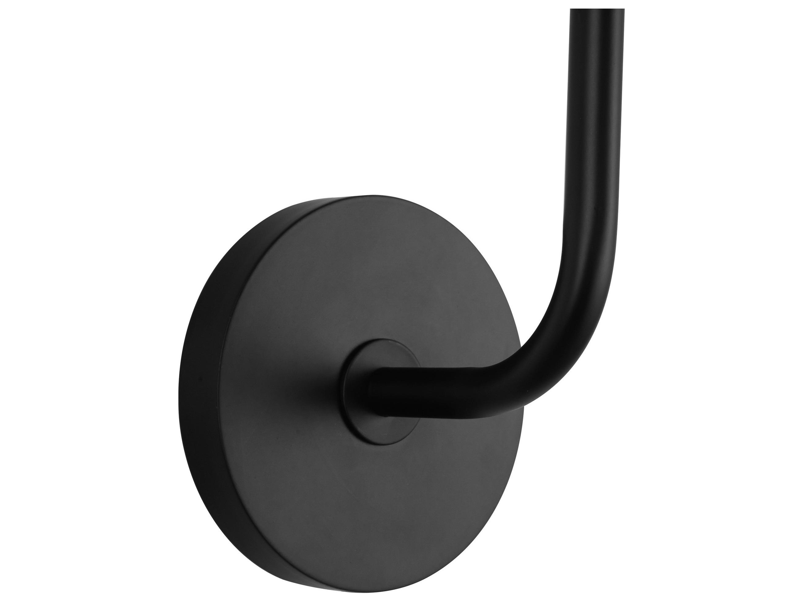 Alora Mood Plisse 1-Light Matte Black Wall Sconce