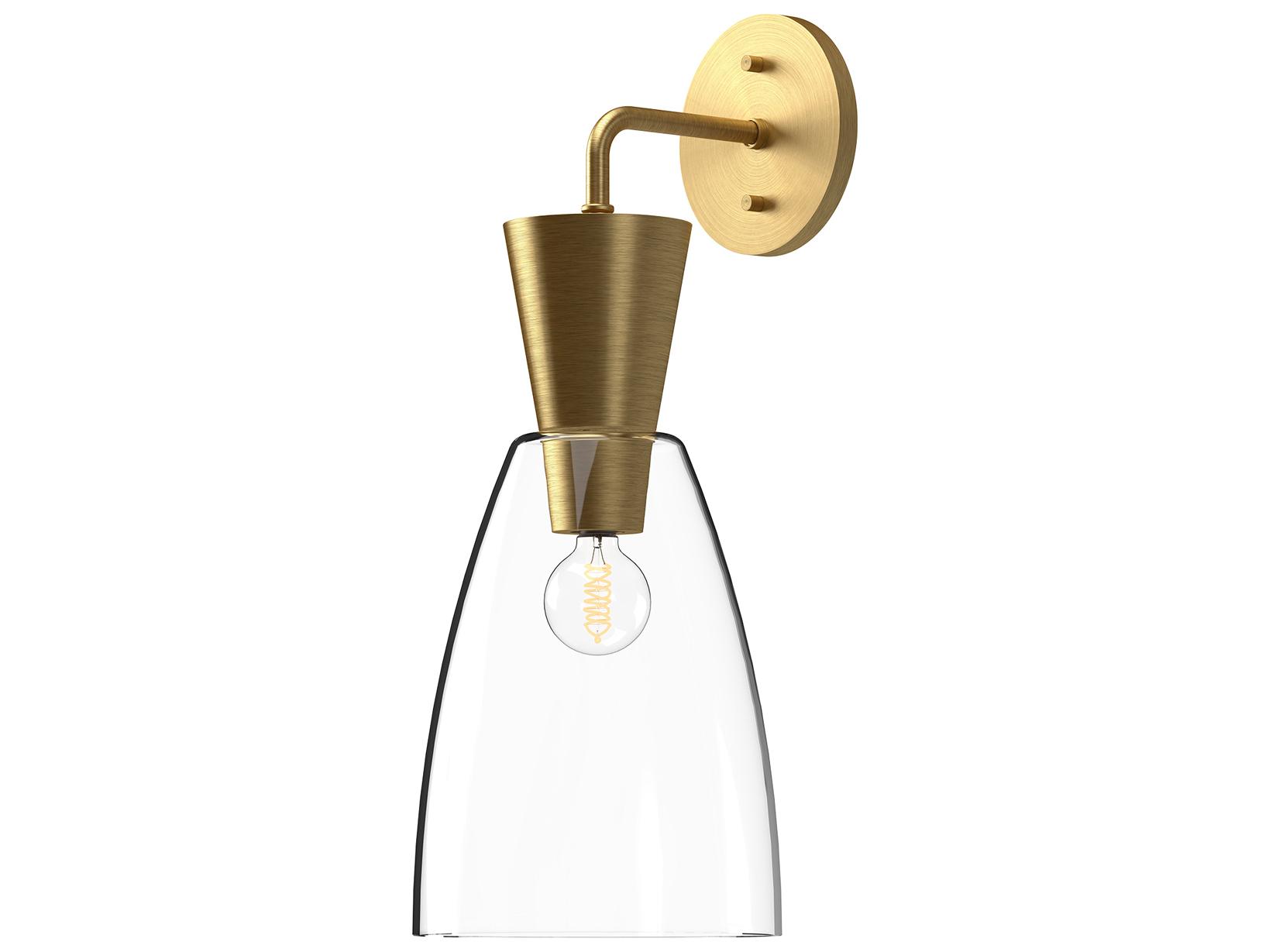 Alora Mood Arlo 1-Light Brushed Gold Wall Sconce