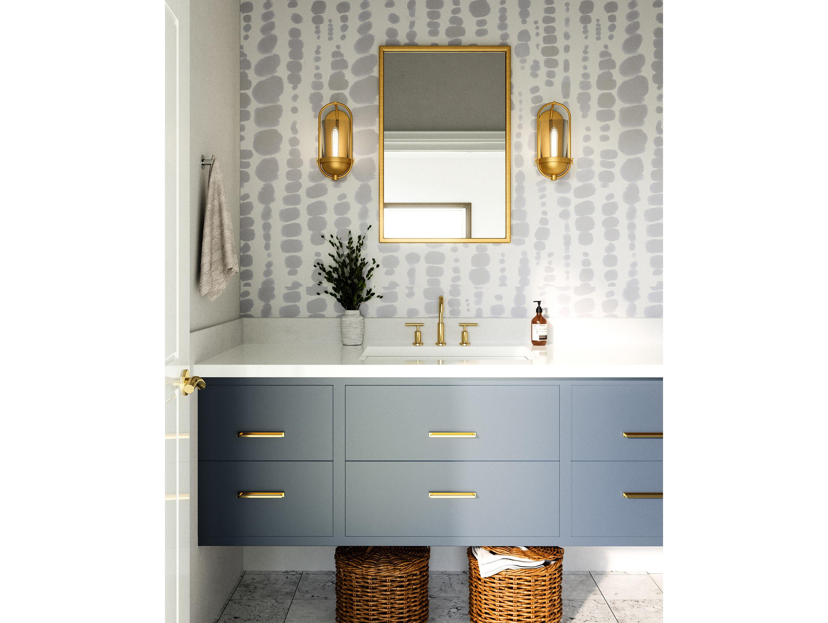 Alora Mood Cyrus 1-Light Aged Gold Wall Sconce