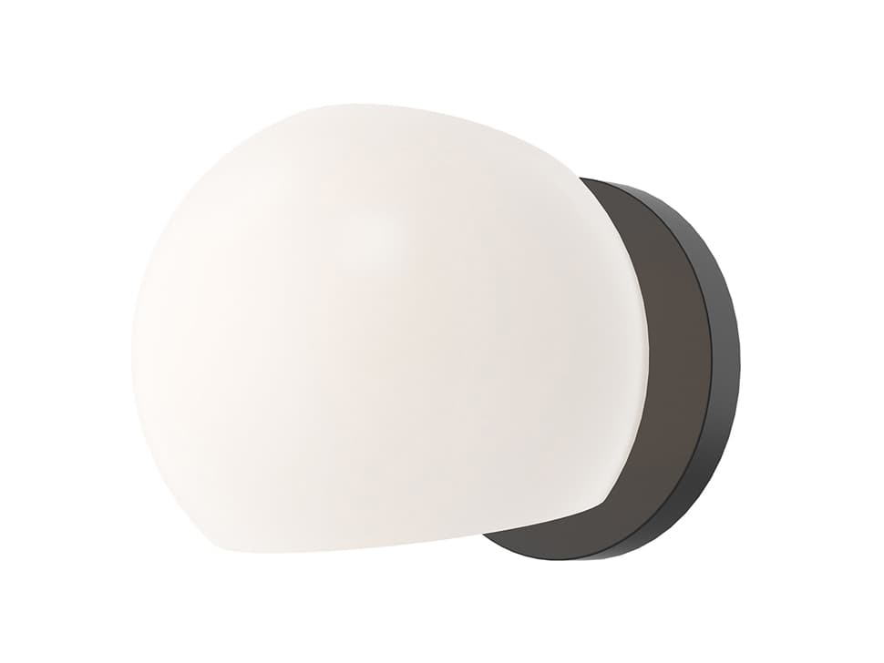 Alora Mood Willow 1-Light Matte Black Wall Sconce