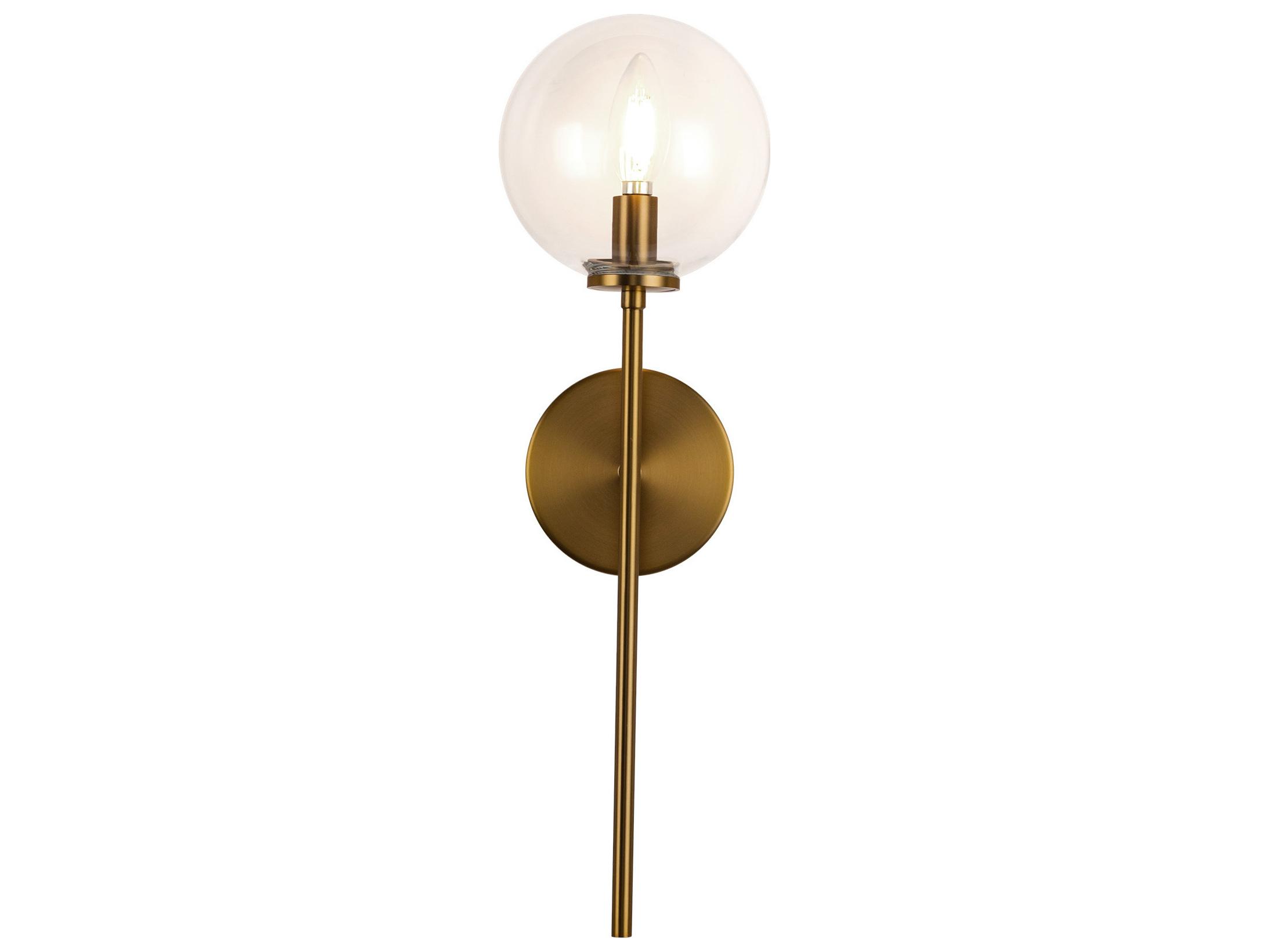 Alora Mood Cassia 1-Light Aged Gold Wall Sconce