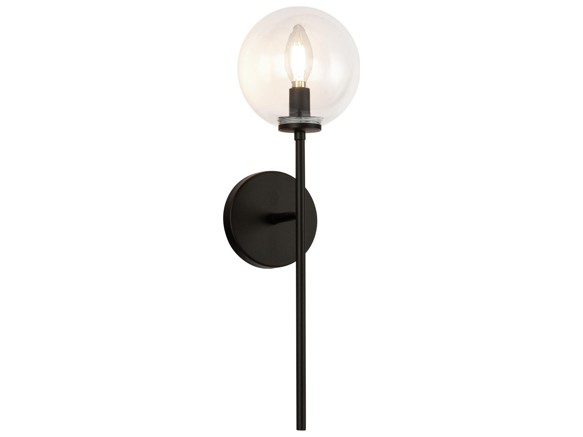 Alora Mood Cassia 1-Light Matte Black Wall Sconce