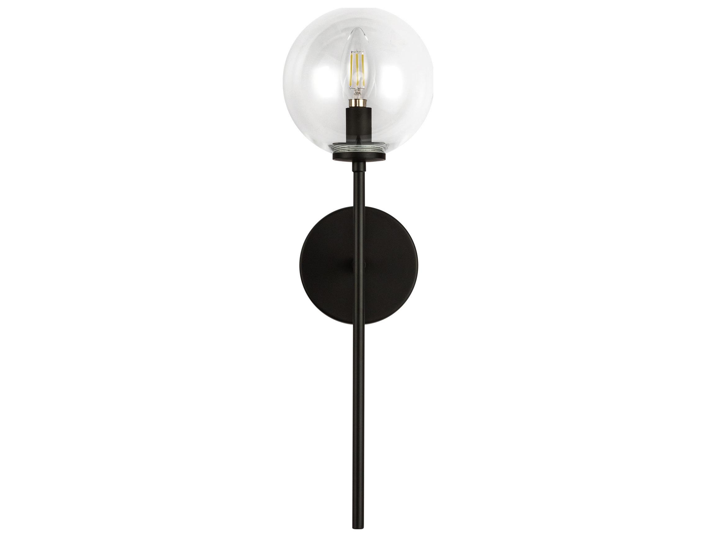 Alora Mood Cassia 1-Light Matte Black Wall Sconce
