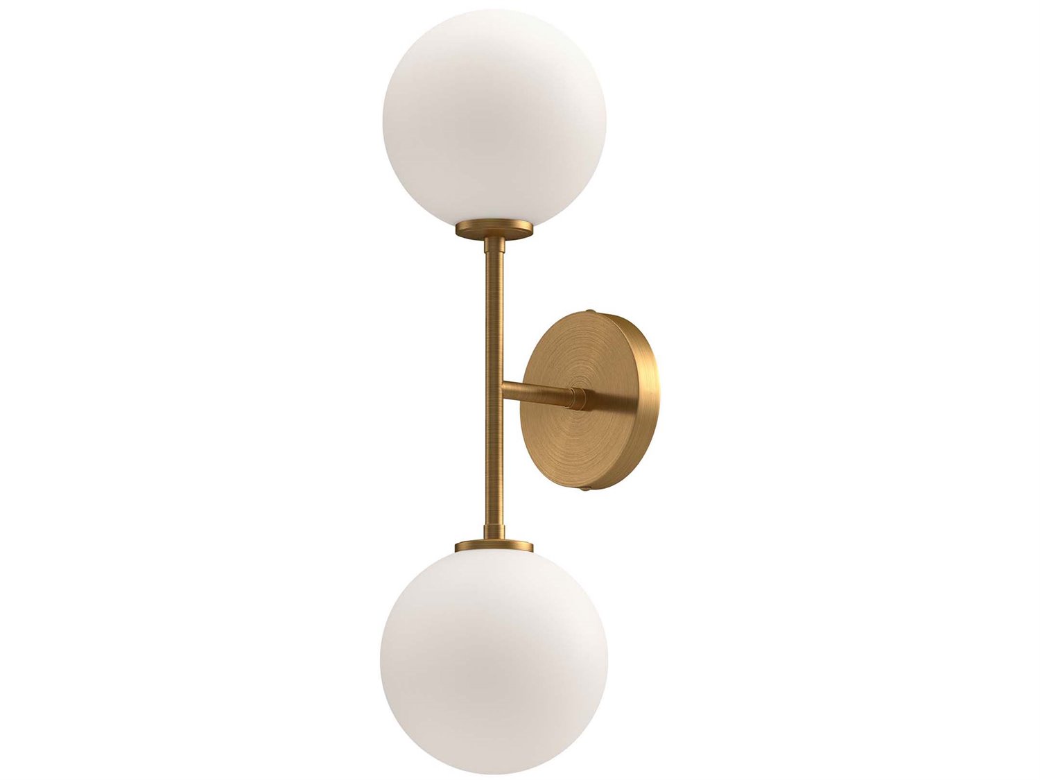 Alora Mood Cassia 2-Light Aged Gold Wall Sconce