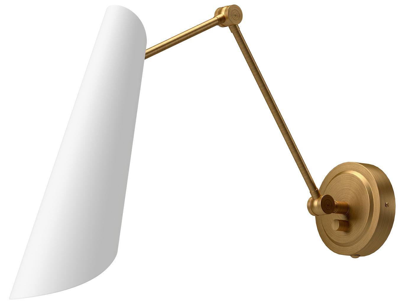 Alora Mood Gabriel 1-Light Aged Gold Swing Wall Sconce