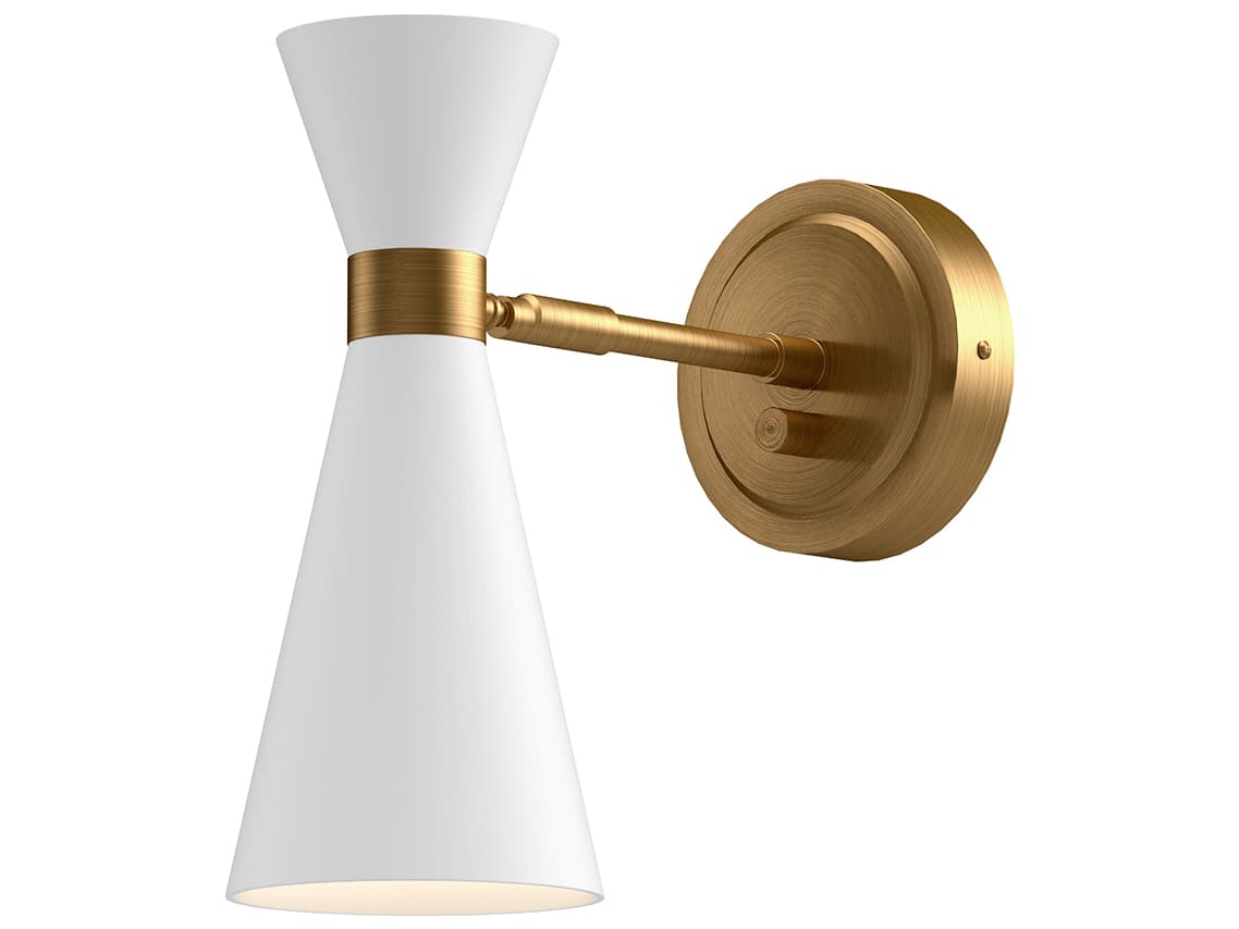 Alora Mood Blake 1-Light Aged Gold Brass Wall Sconce