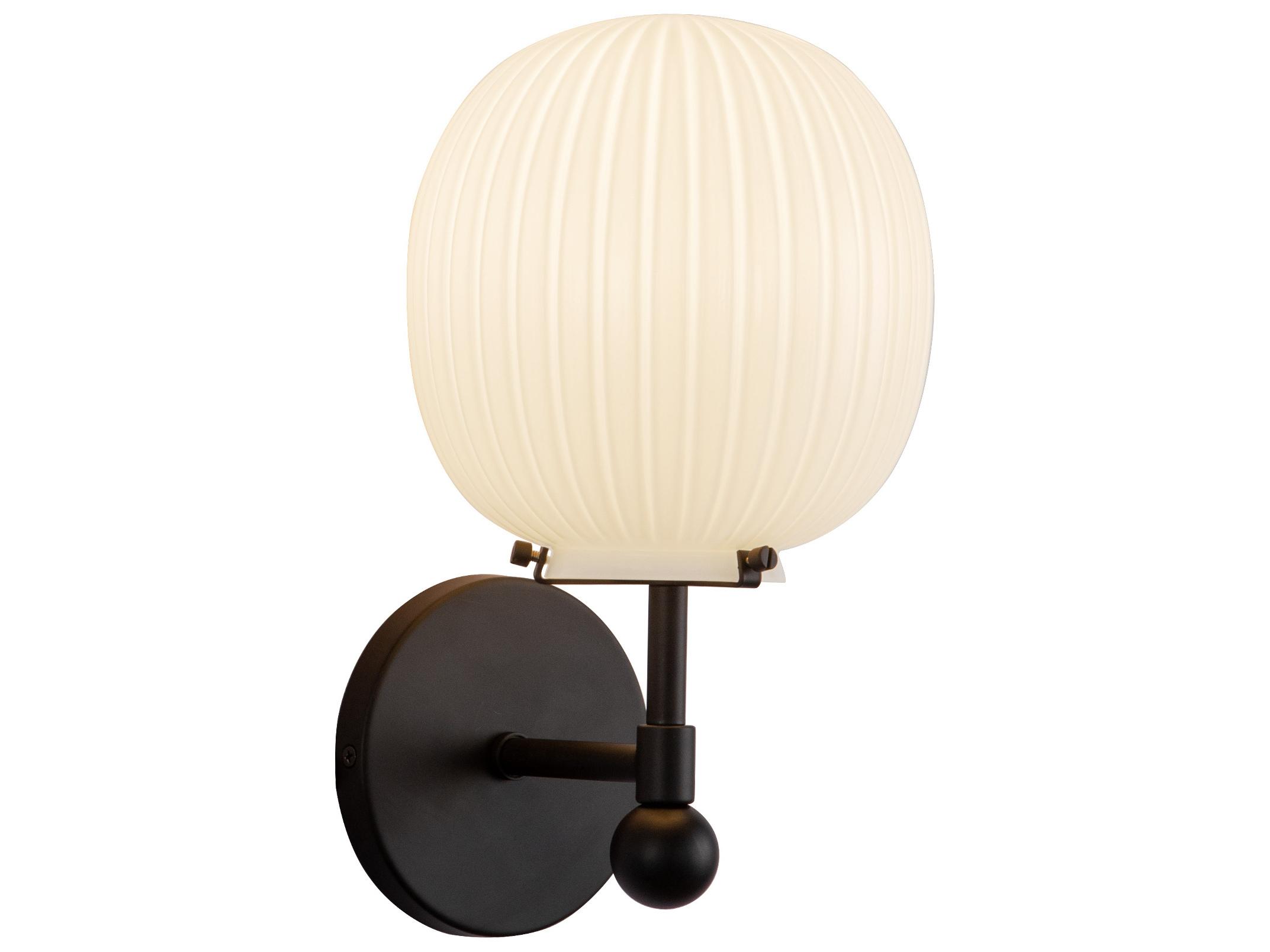 Alora Mood Cherise 1-Light Matte Black Wall Sconce