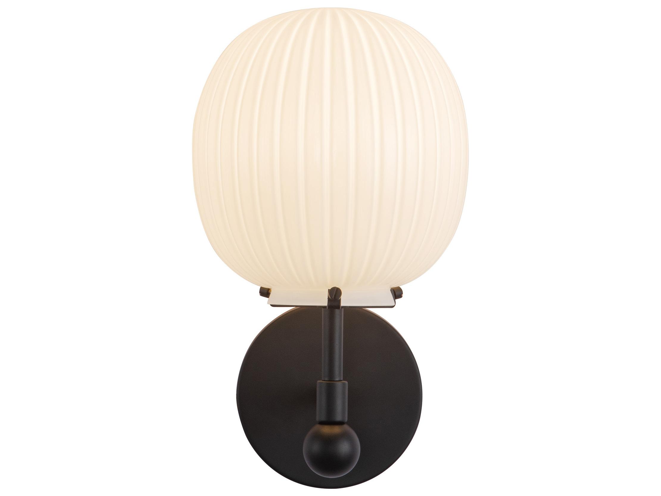 Alora Mood Cherise 1-Light Matte Black Wall Sconce