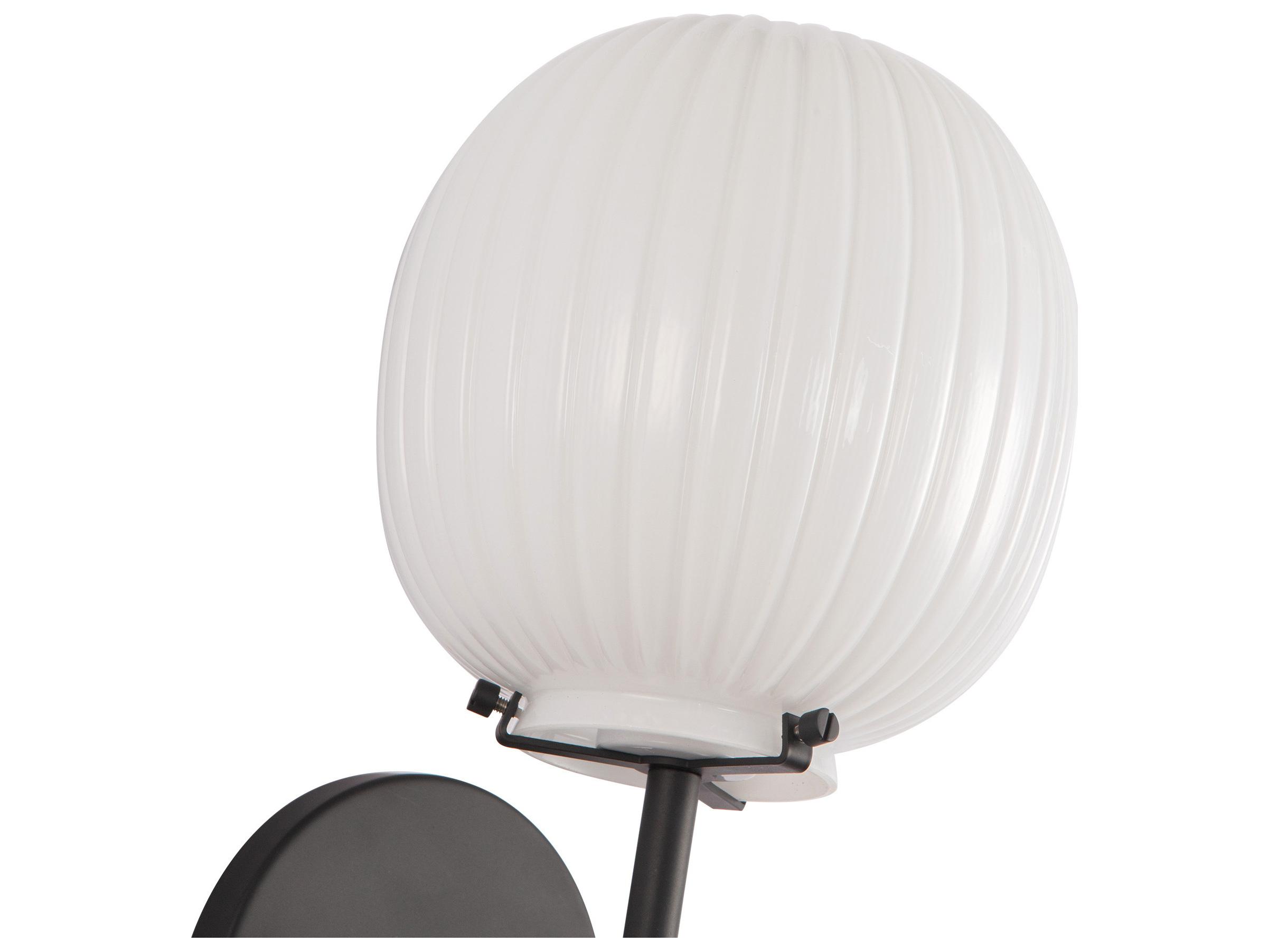 Alora Mood Cherise 1-Light Matte Black Wall Sconce