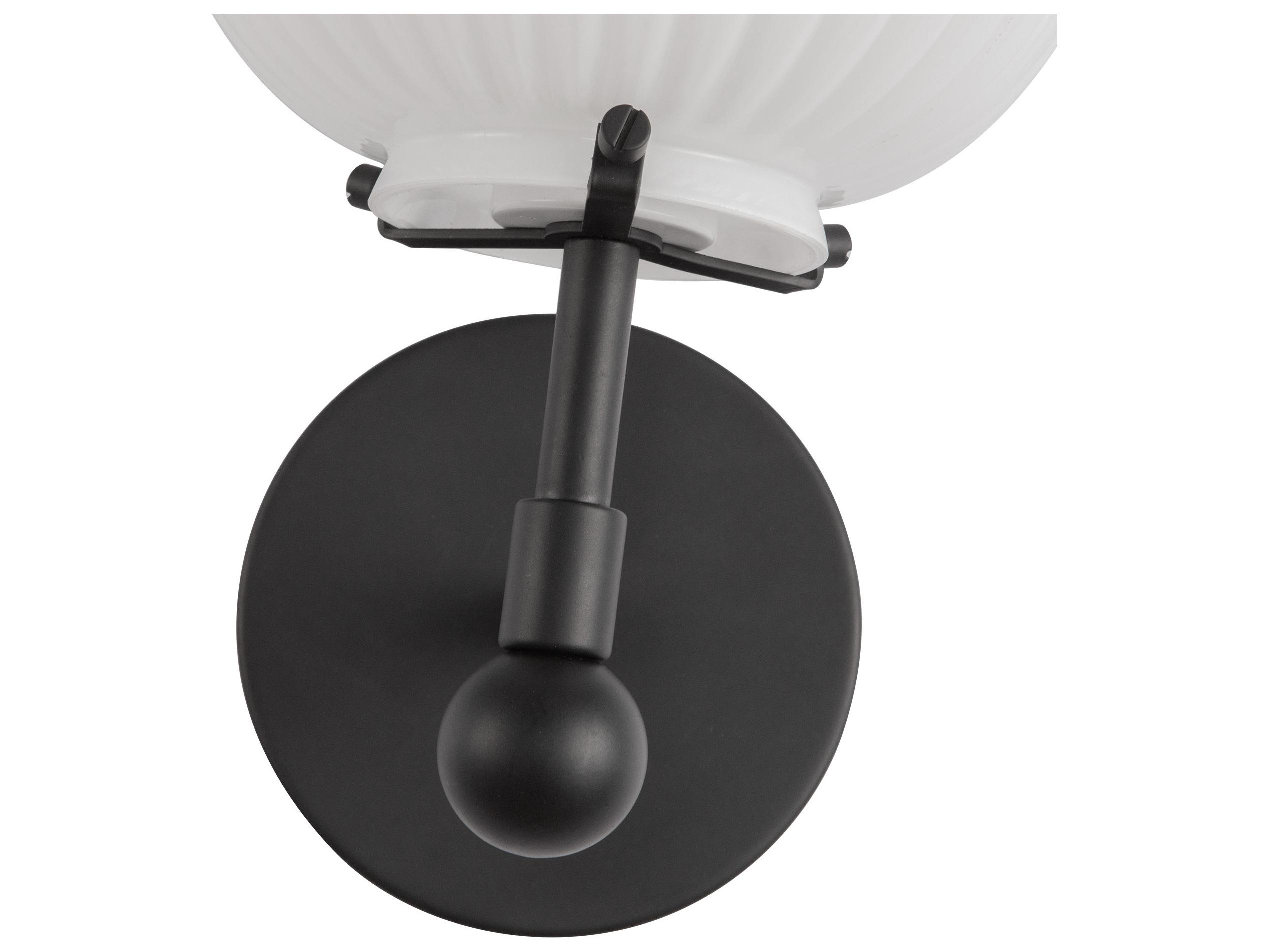 Alora Mood Cherise 1-Light Matte Black Wall Sconce