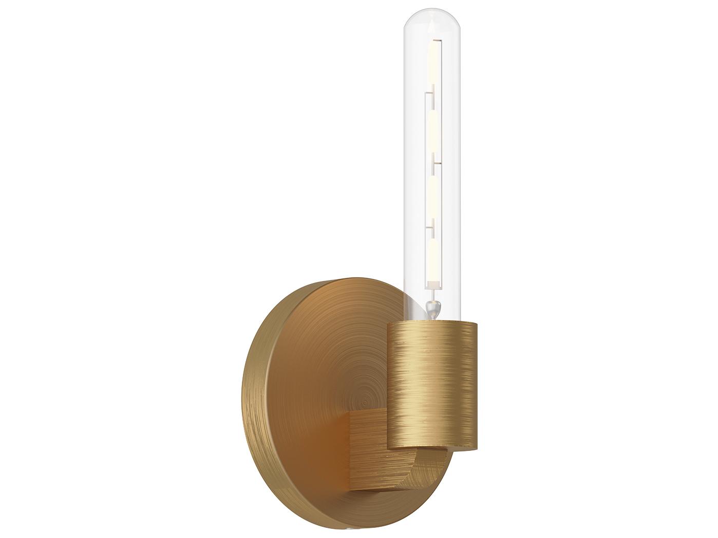 Alora Mood Claire 1-Light Aged Gold Wall Sconce