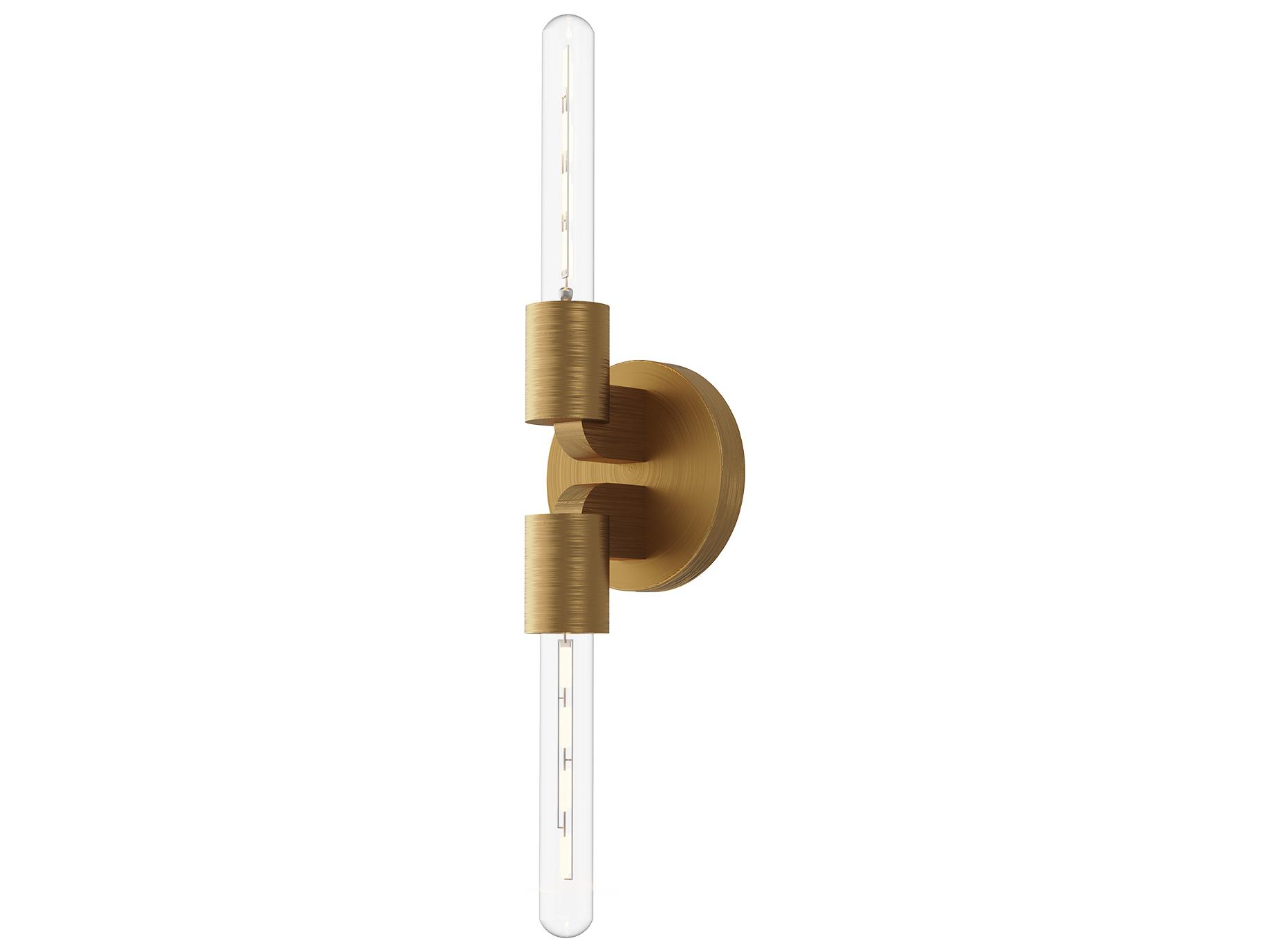 Alora Mood Claire 2-Light Aged Gold Vanity Light