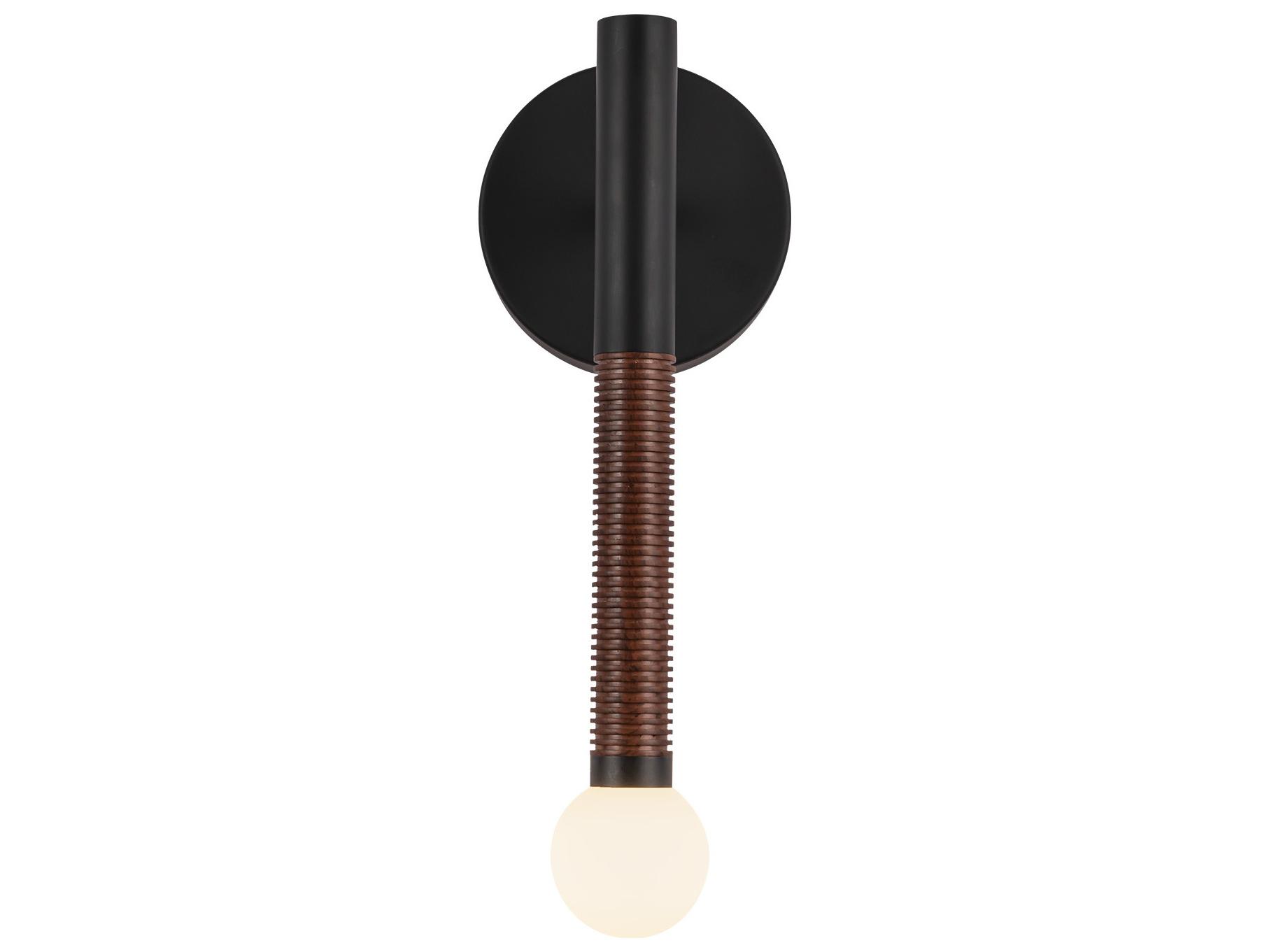 Alora Mood Arden Matte Black Wall Sconce