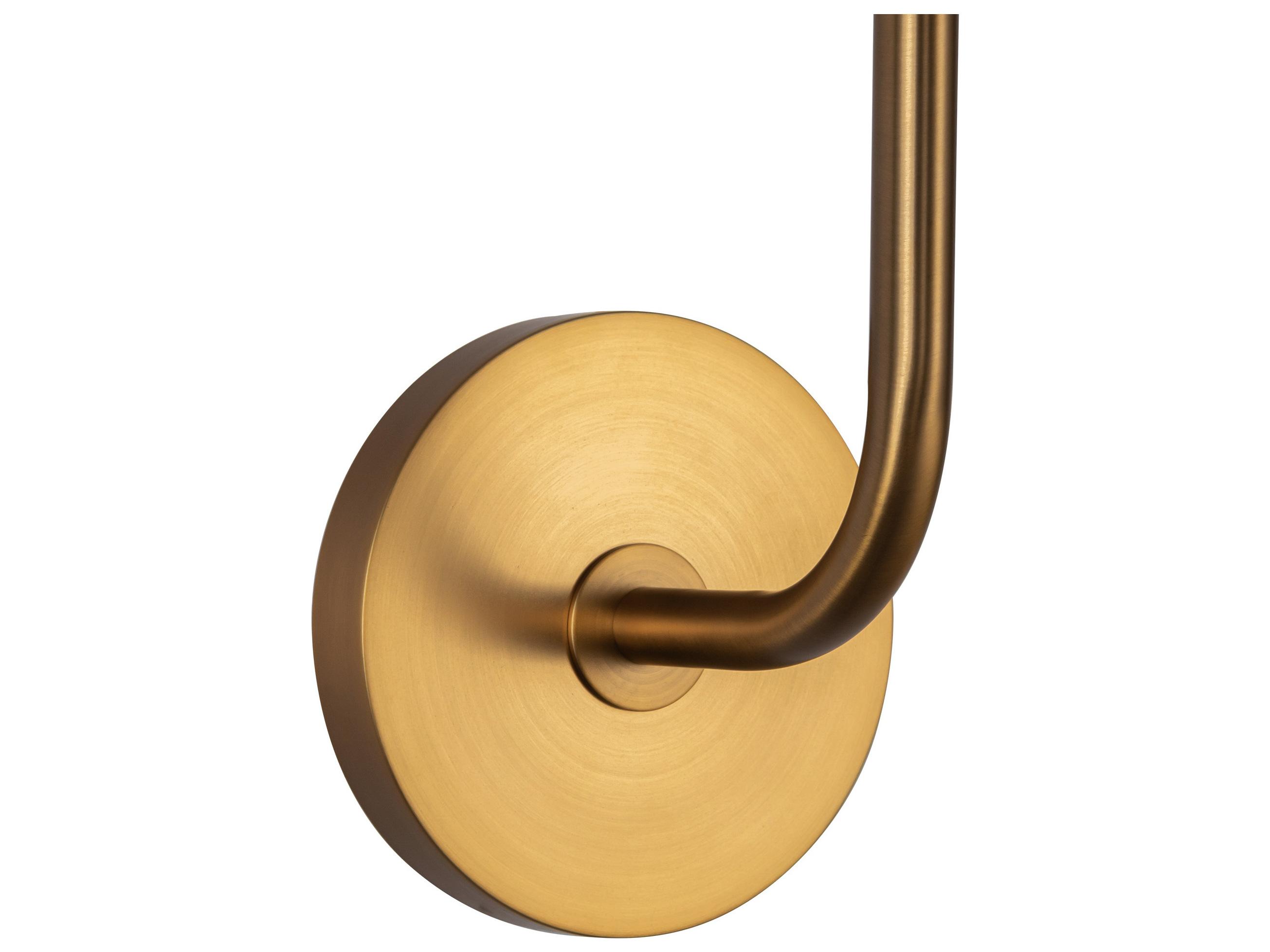 Alora Mood Plisse 1-Light Aged Gold Wall Sconce