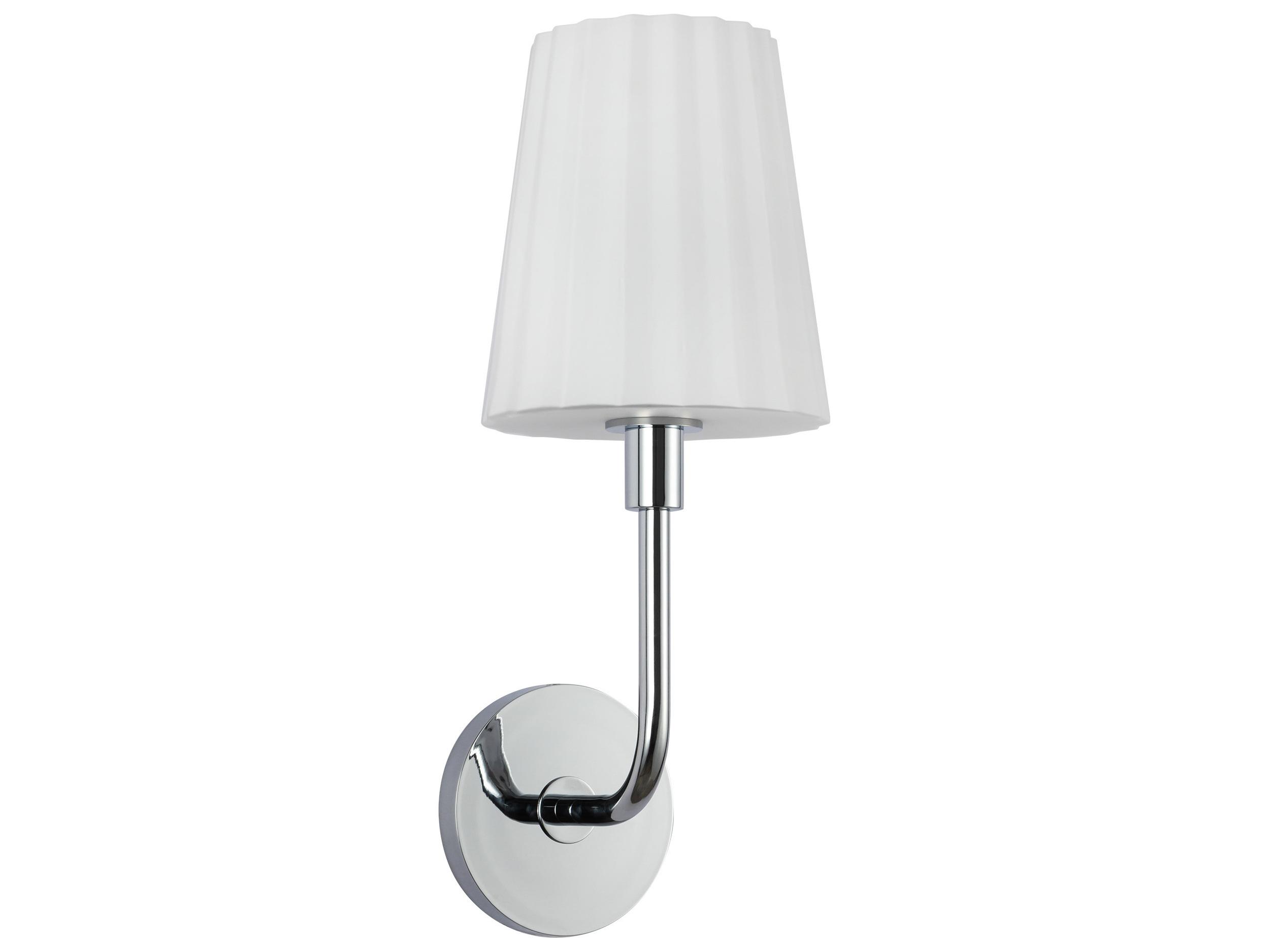 Alora Mood Plisse 1-Light Chrome Wall Sconce
