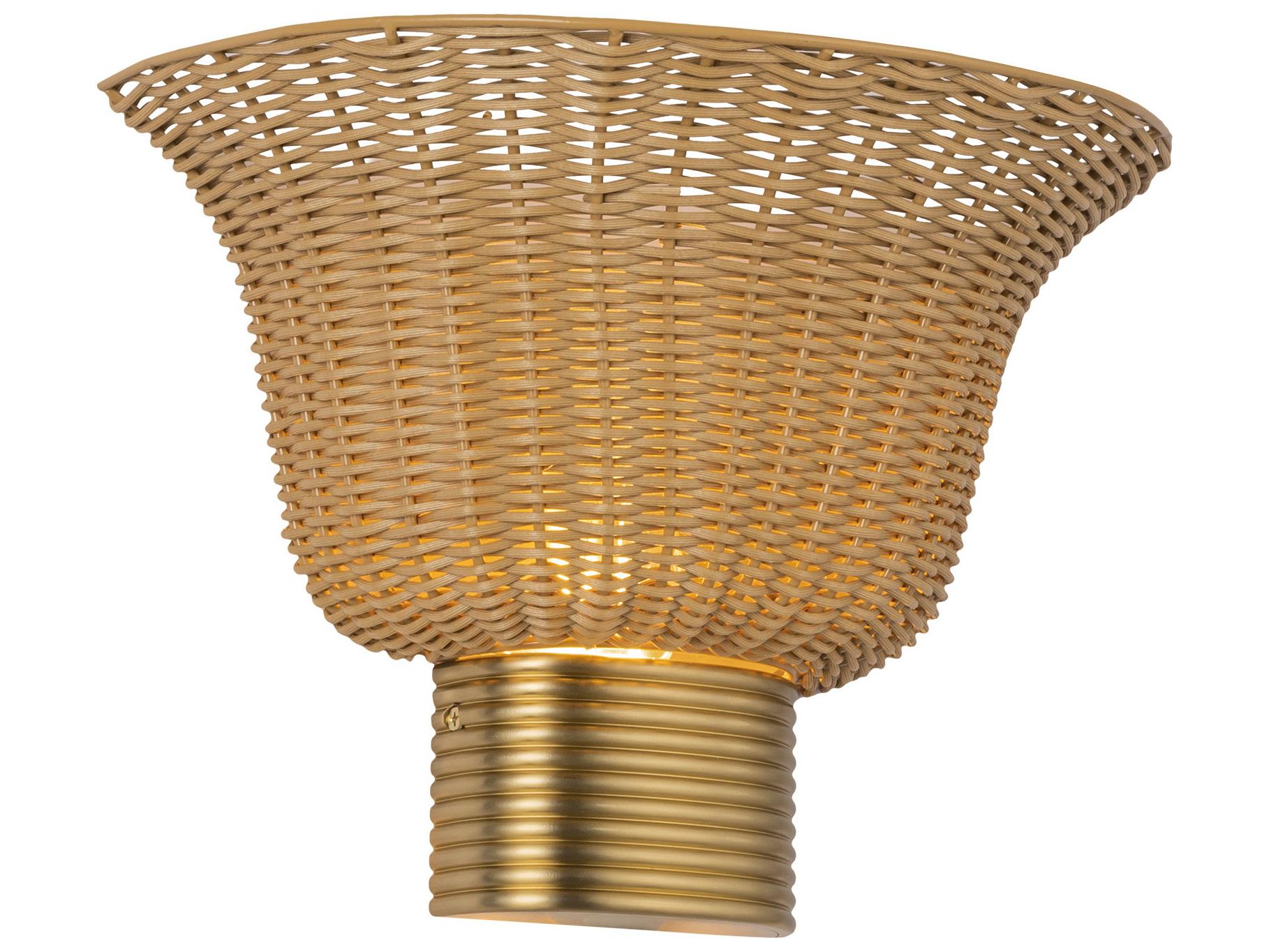 Alora Mood Rancho 1-Light Brushed Gold Wall Sconce