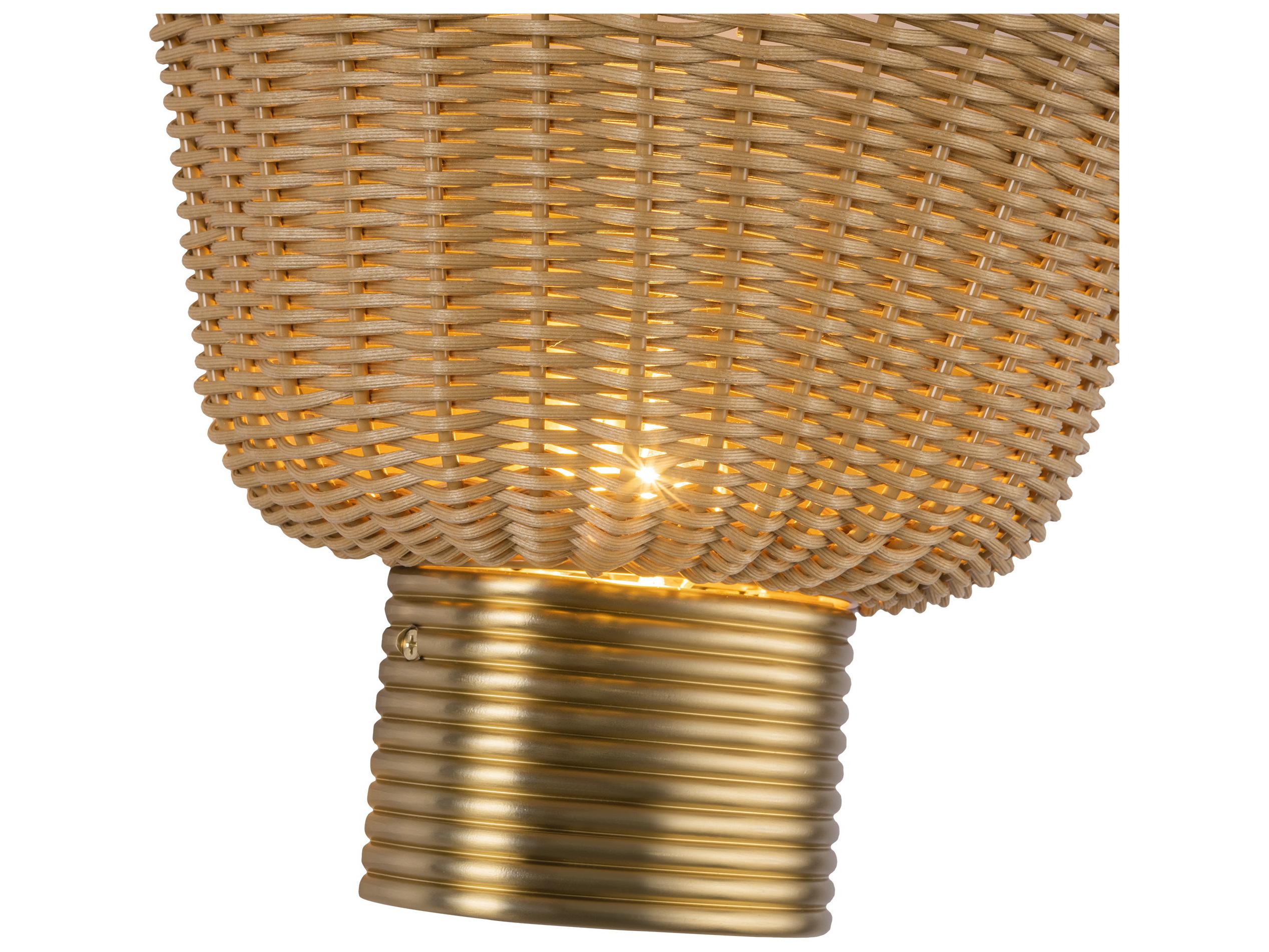 Alora Mood Rancho 1-Light Brushed Gold Wall Sconce