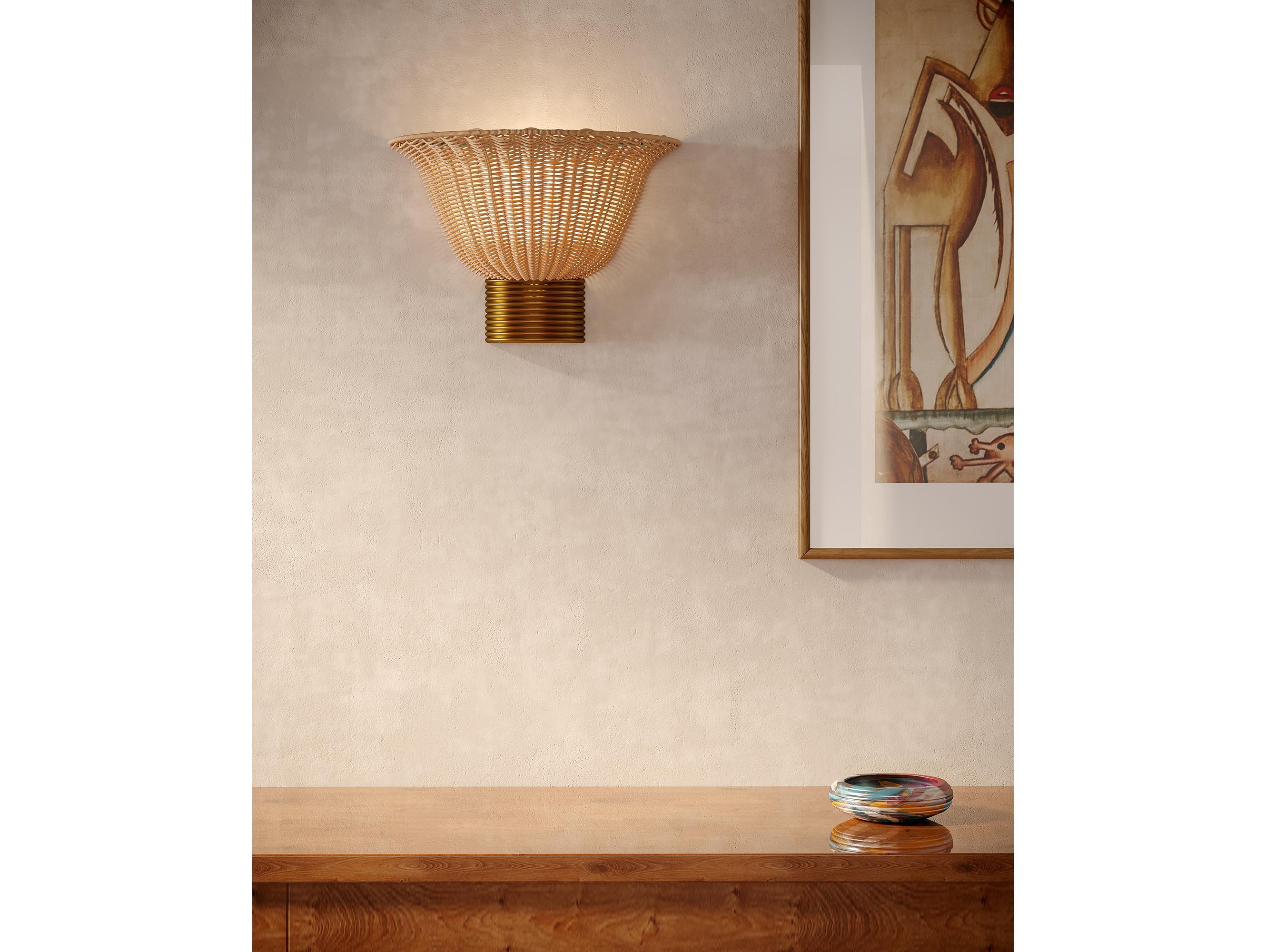 Alora Mood Rancho 1-Light Brushed Gold Wall Sconce