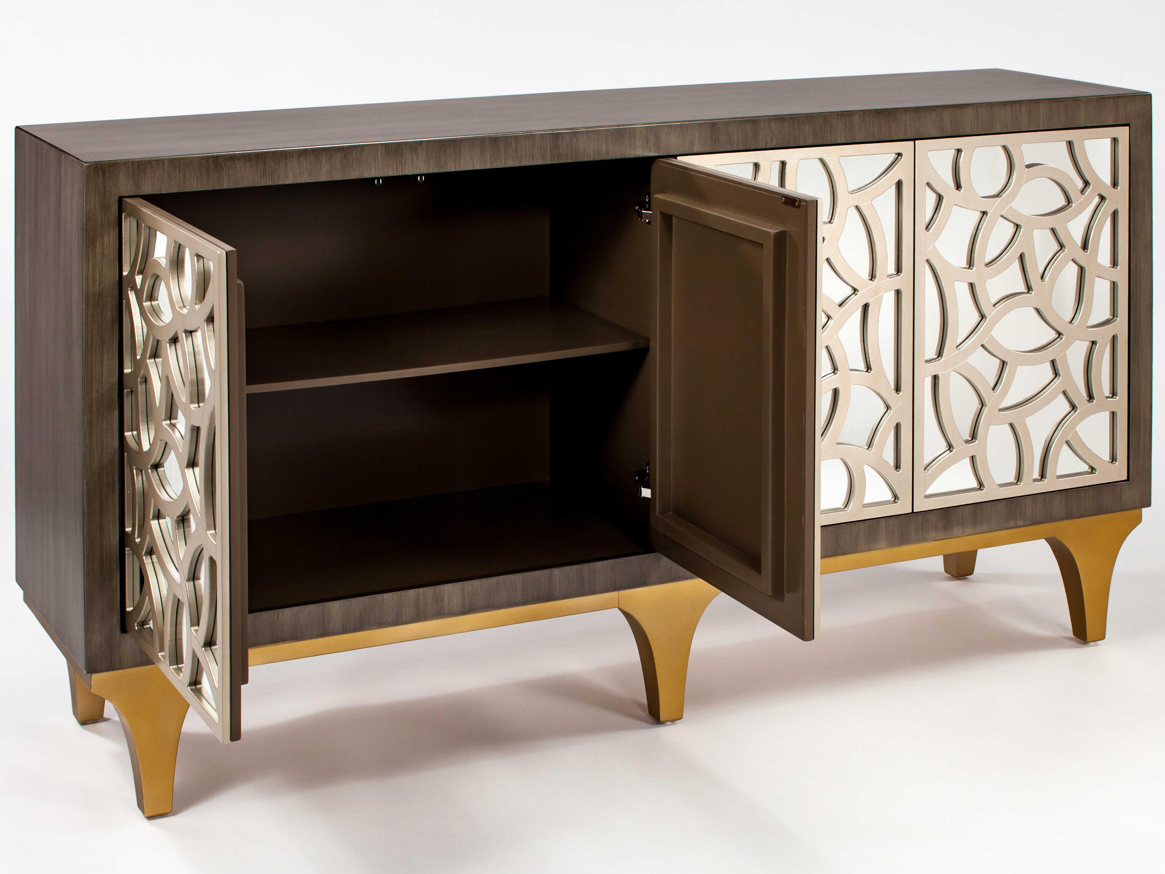 Artmax 72" Smoky Grey Champagne Sideboard