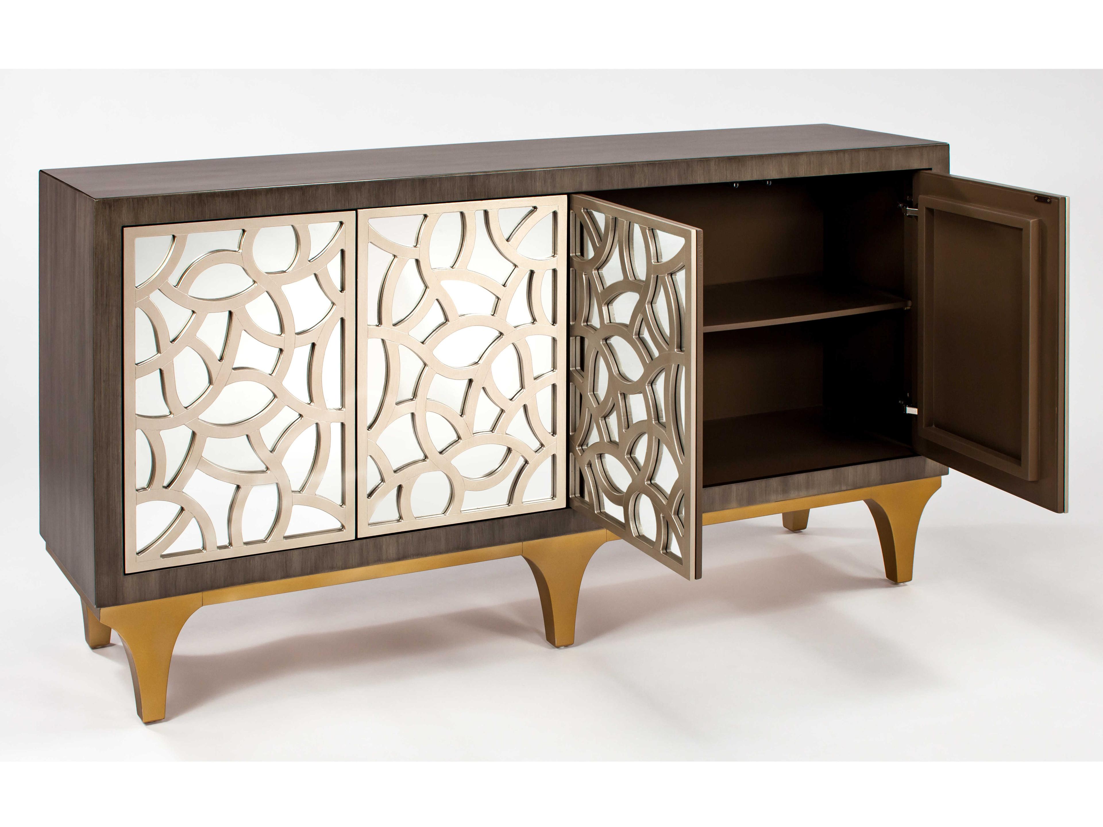 Artmax 72" Smoky Grey Champagne Sideboard