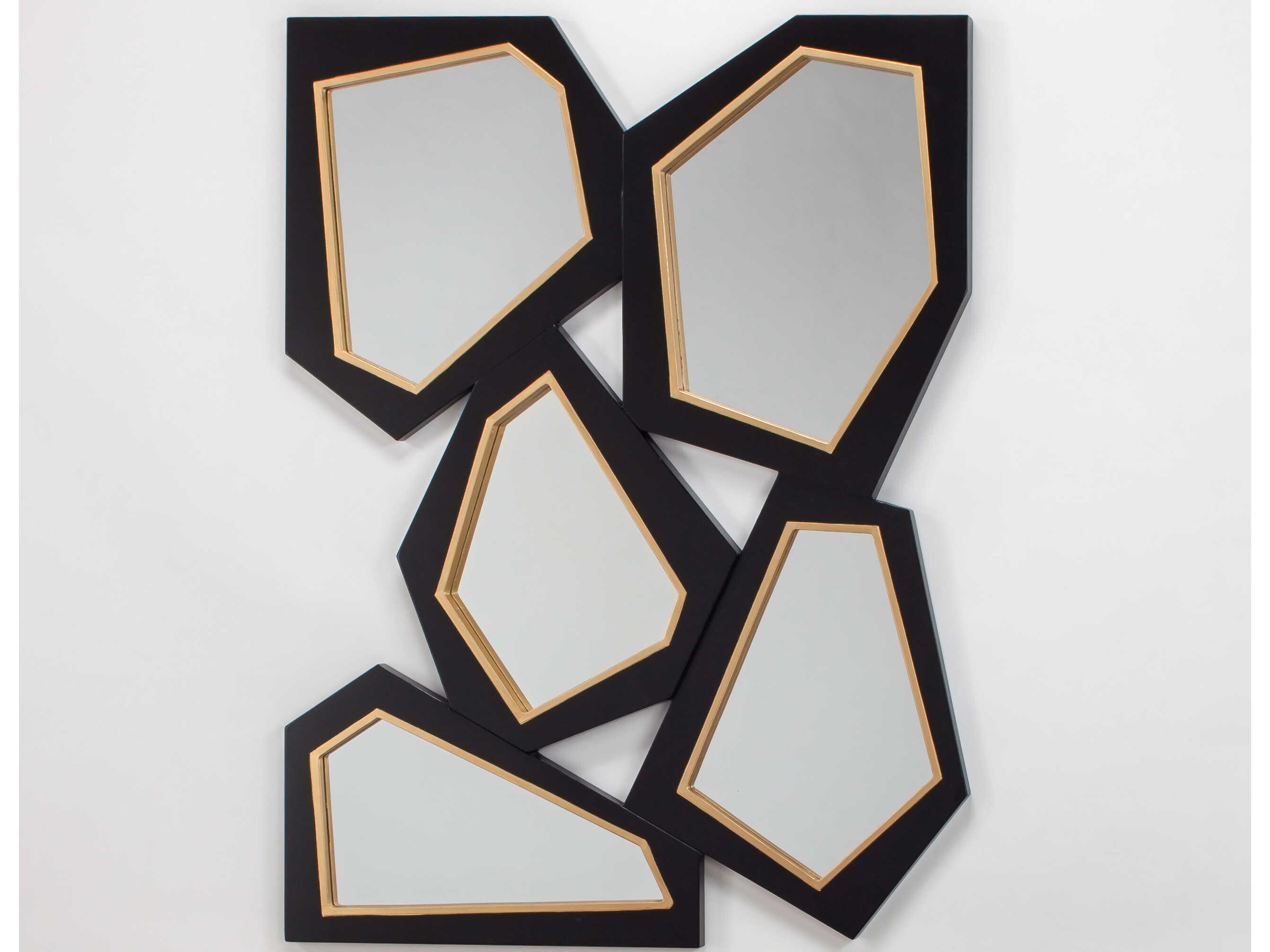 Artmax Black Gold Wall Mirror