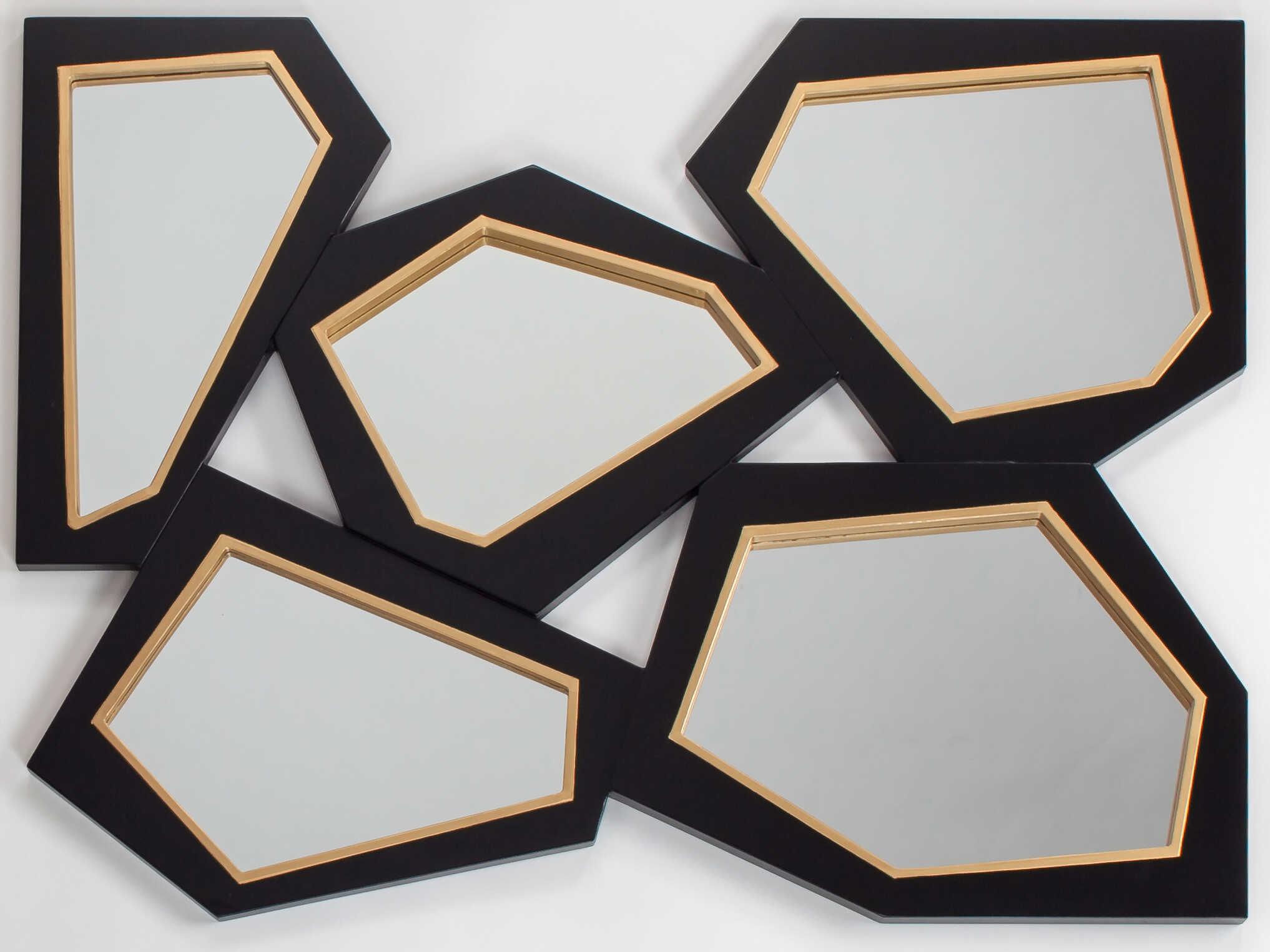 Artmax Black Gold Wall Mirror