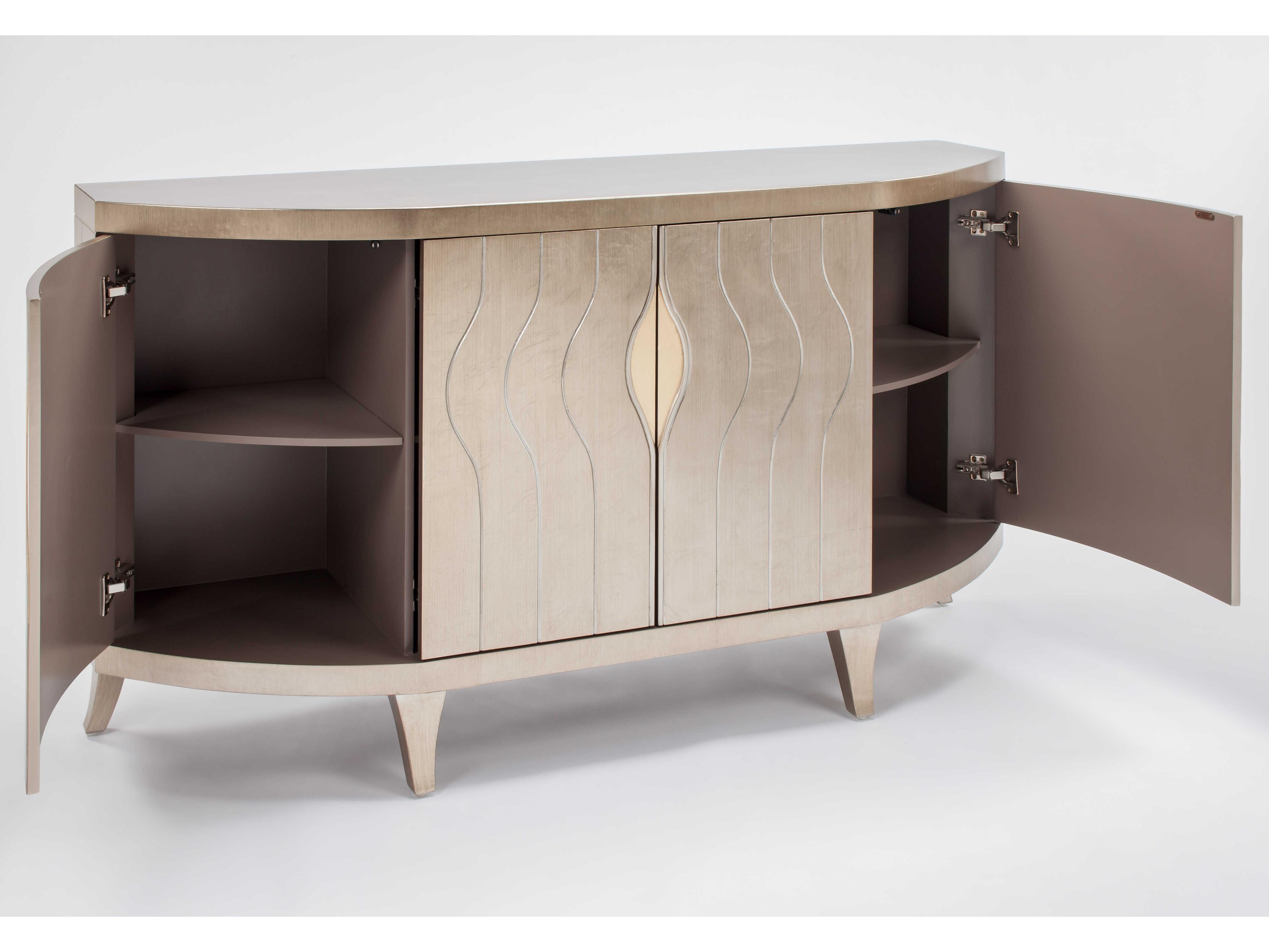 Artmax 68" Wide Soft Goldleaf Accent Chest