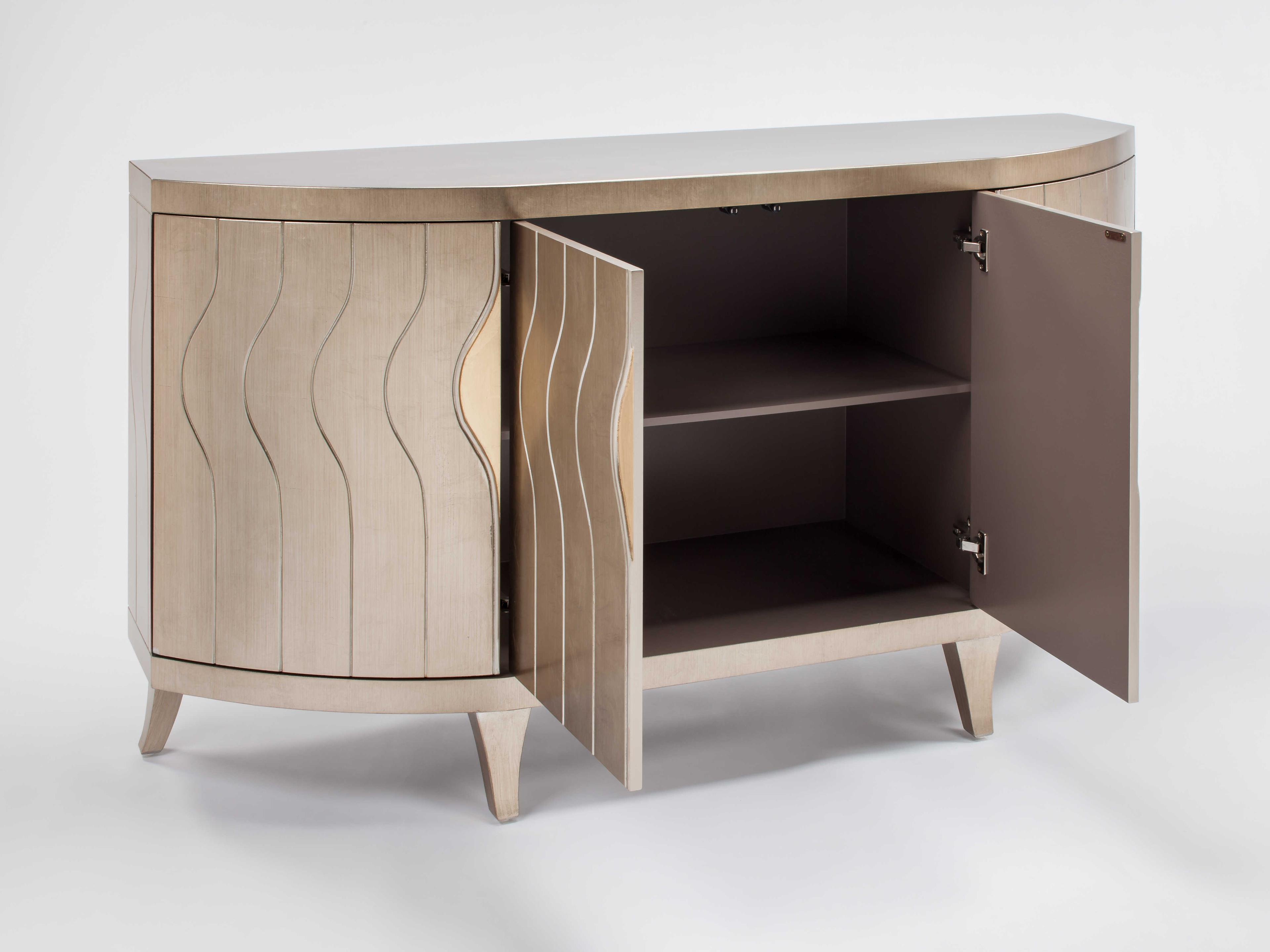 Artmax 68" Wide Soft Goldleaf Accent Chest